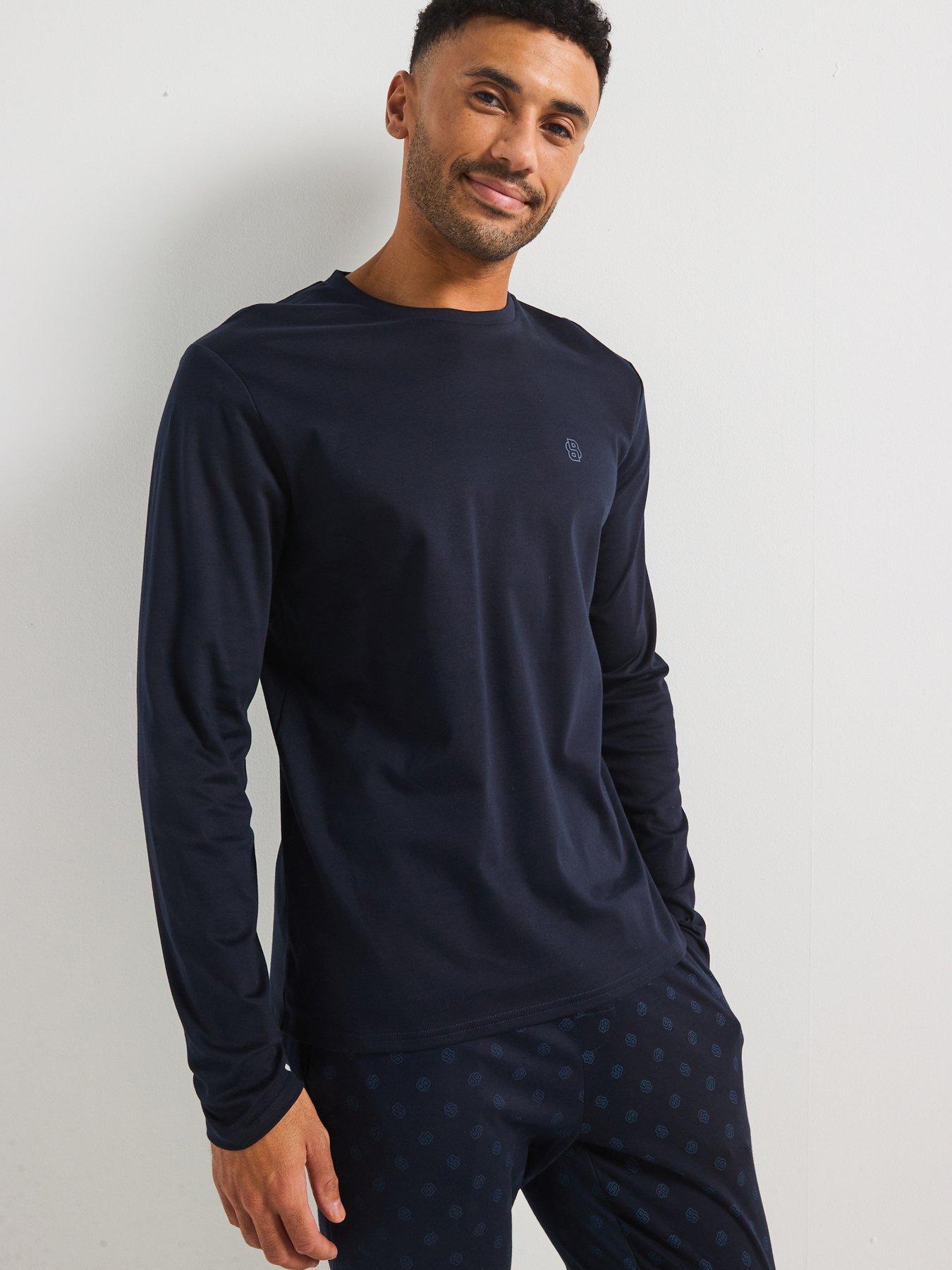 Image 1 of 5 of BOSS Relax Regular Fit Pyjama Gift Set-navy