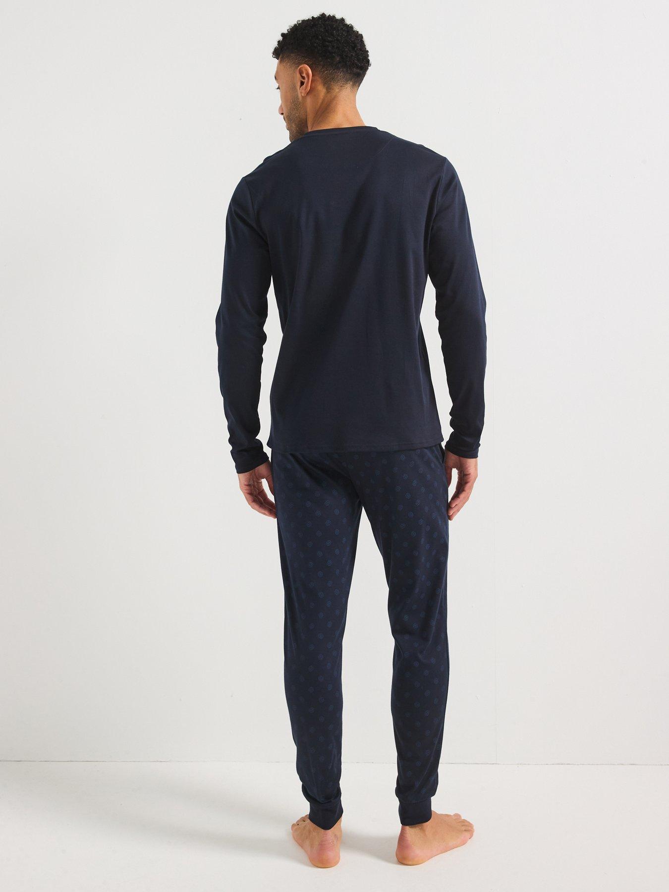 Image 2 of 5 of BOSS Relax Regular Fit Pyjama Gift Set-navy