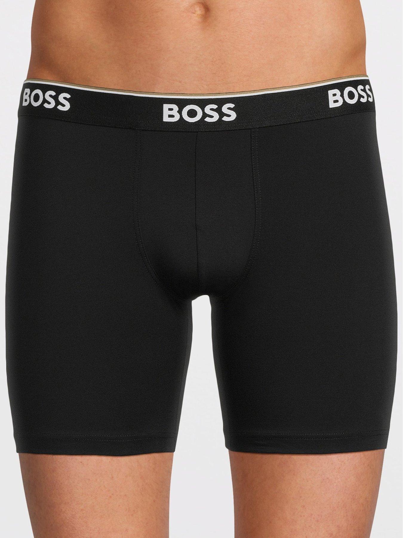 Image 2 of 4 of BOSS 3 Pack of Power Long Boxer Briefs - Black