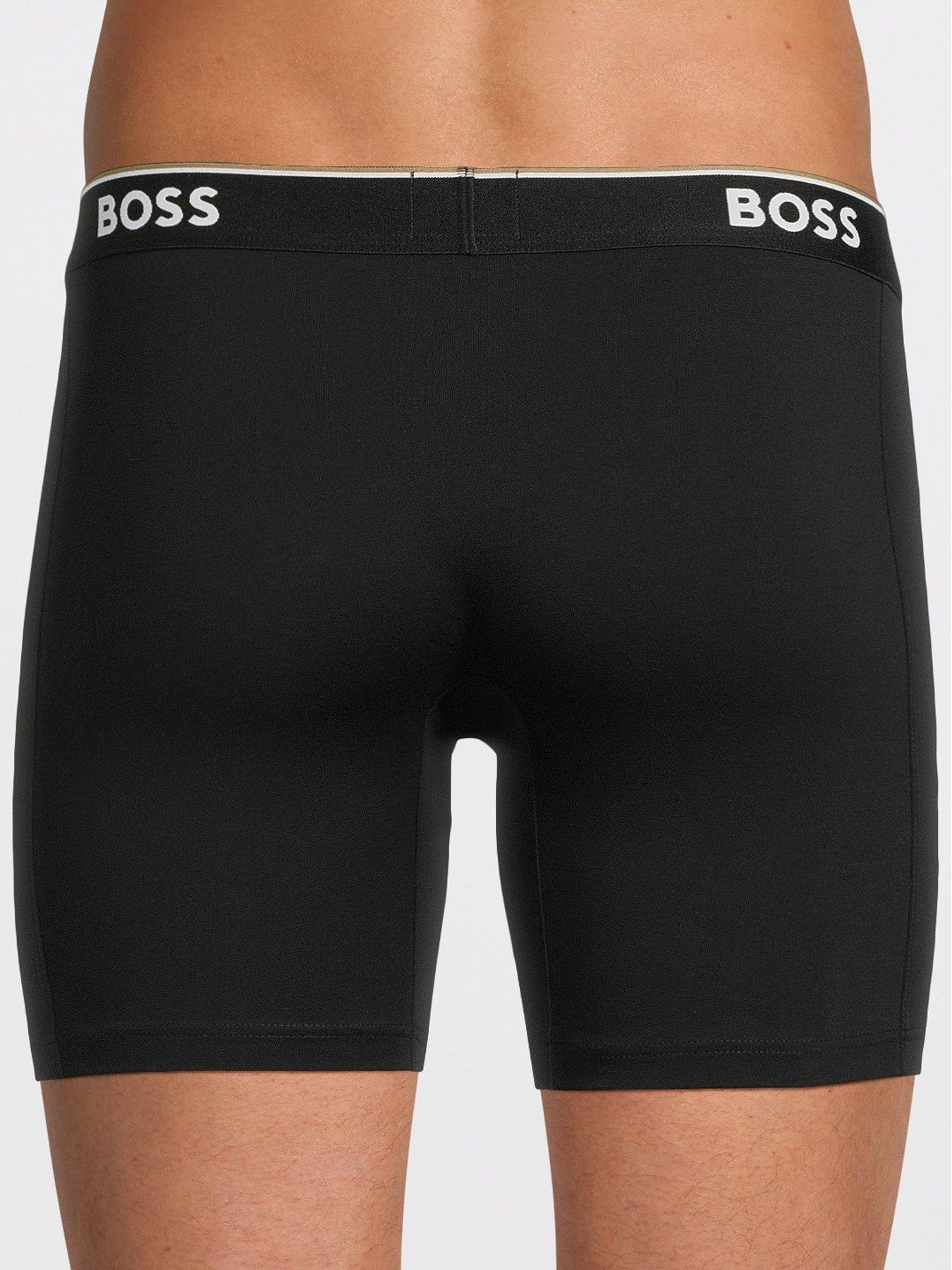 Image 3 of 4 of BOSS 3 Pack of Power Long Boxer Briefs - Black