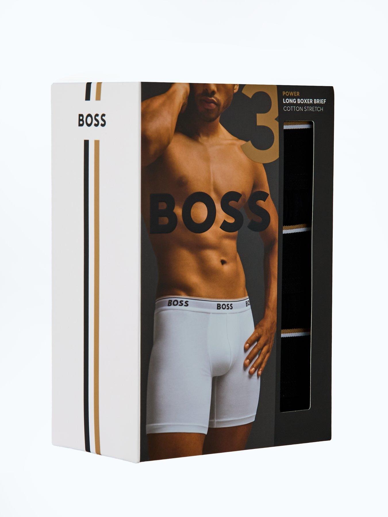Image 4 of 4 of BOSS 3 Pack of Power Long Boxer Briefs - Black