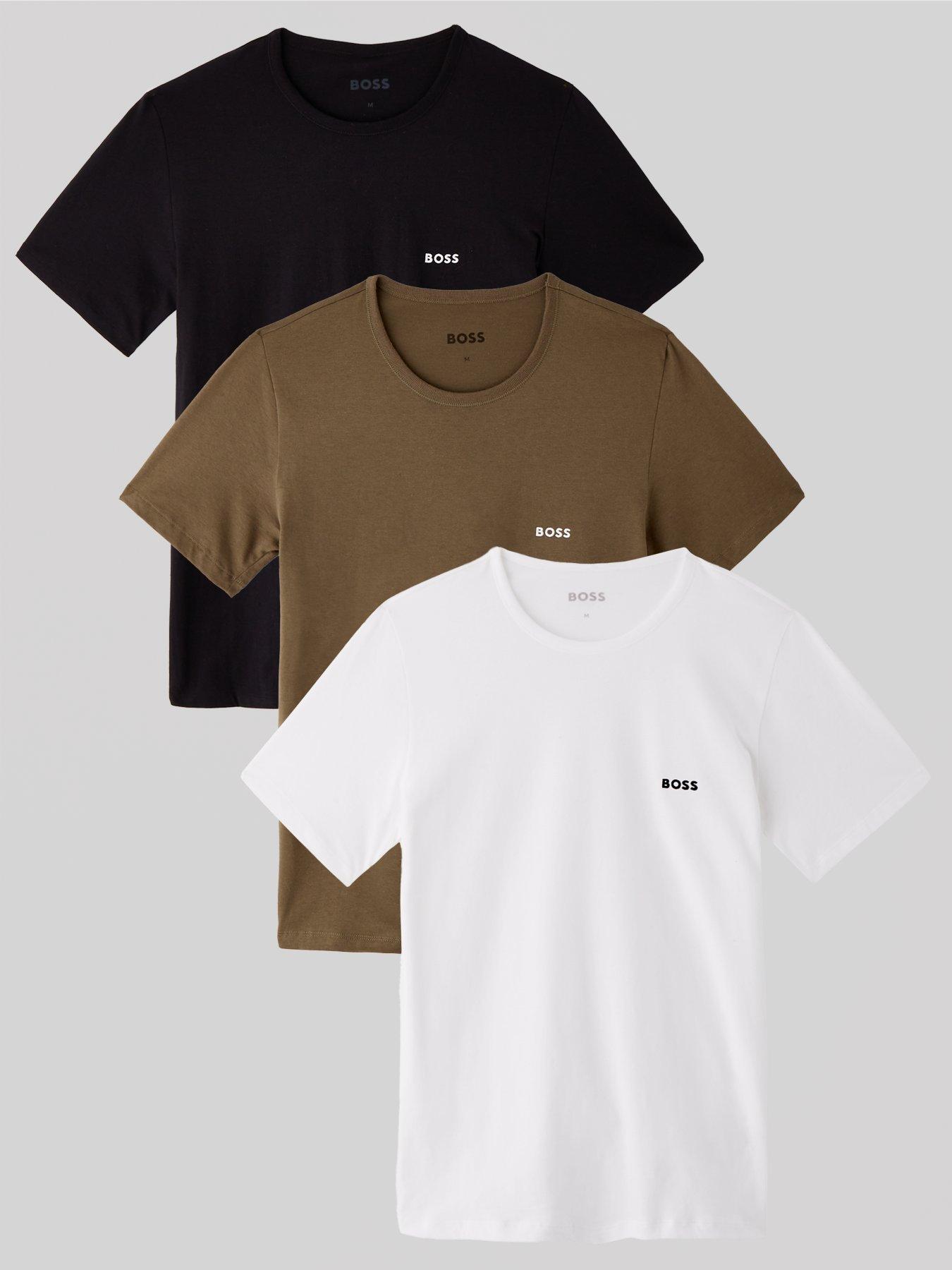 boss-3-pack-t-shirt--khakiblackwhite