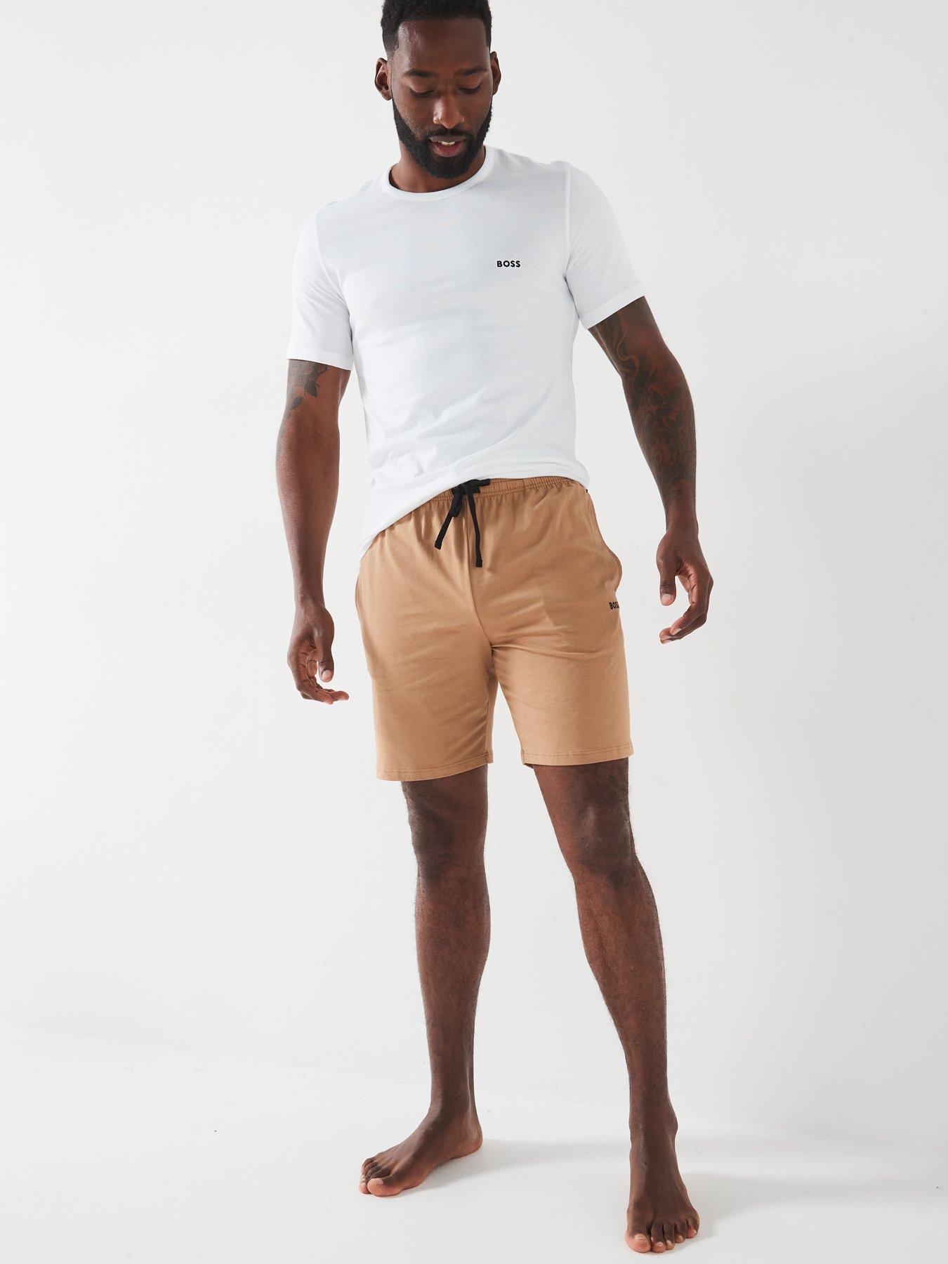 Image 3 of 5 of BOSS Mix &amp; Match Lightweight Loungewear Shorts-beige