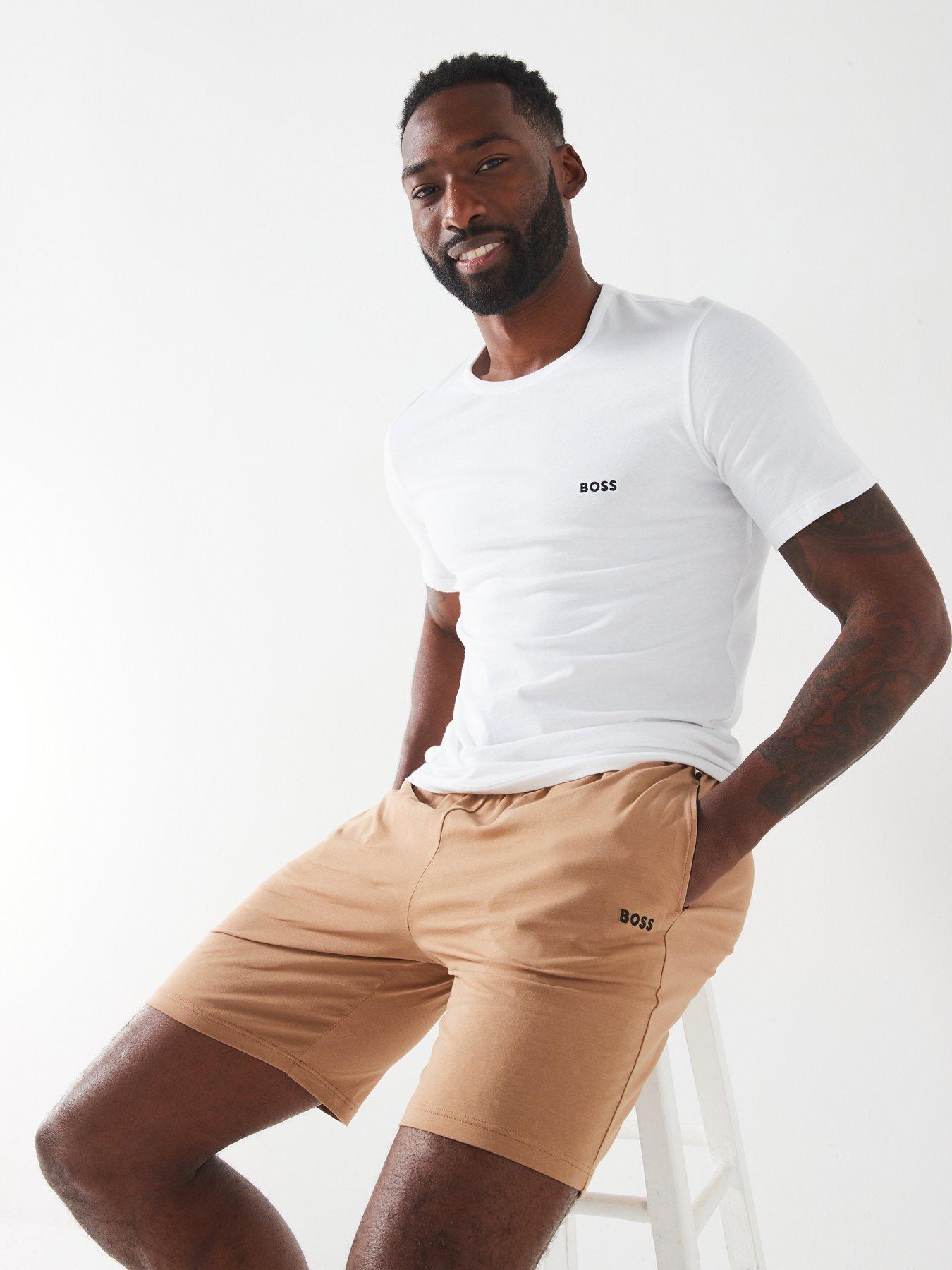 Image 5 of 5 of BOSS Mix &amp; Match Lightweight Loungewear Shorts-beige