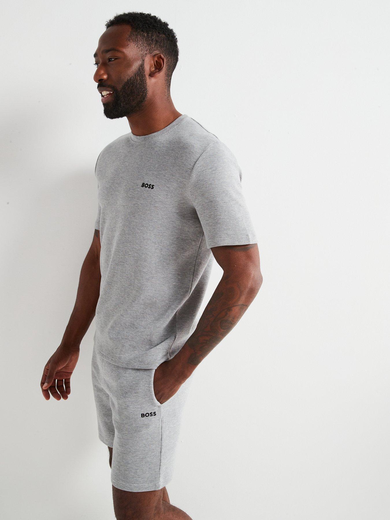 boss-regular-fit-waffle-loungewear-t-shirt--greydetail