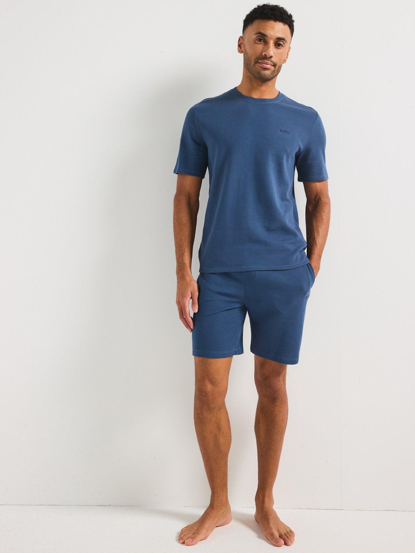 boss-regular-fit-waffle-loungewear-t-shirt--blueback