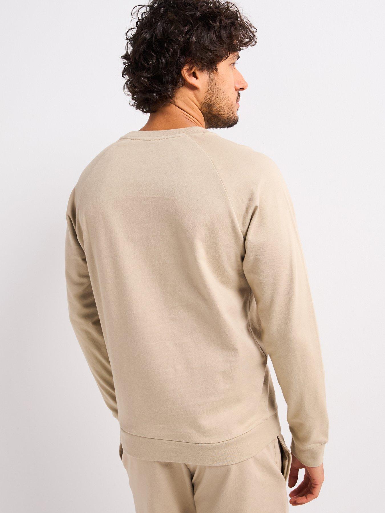 boss-authentic-loungewear-crew-sweat-beigestillFront