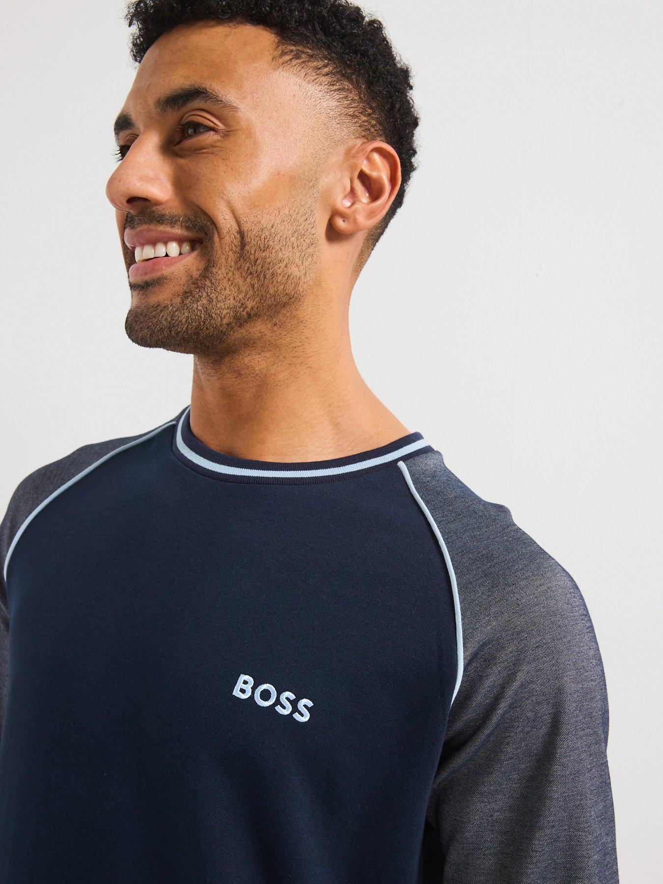 boss-tracksuit-regular-fit-loungewear-crew-sweat-navyoutfit