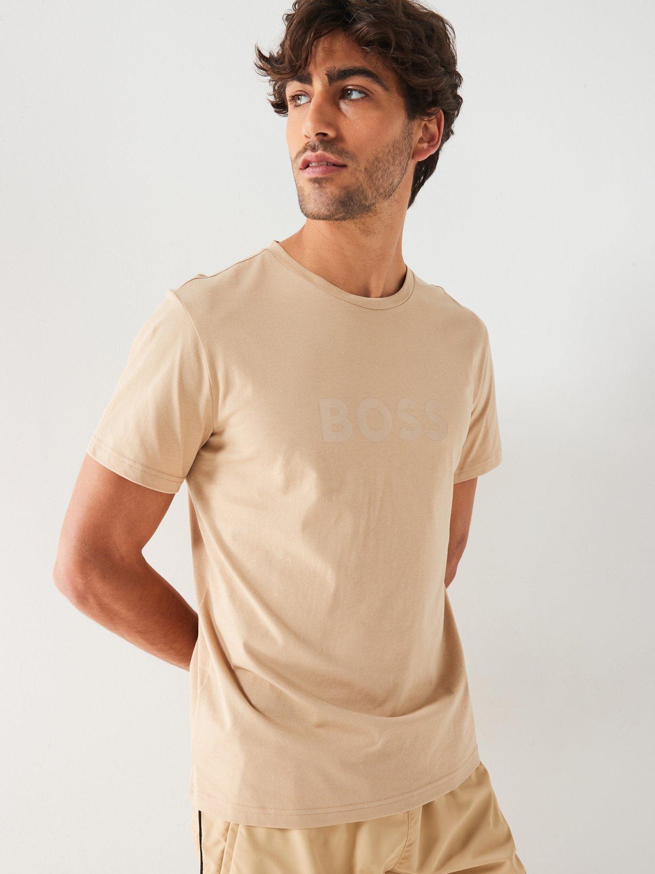 boss-t-shirt-rn-centre-logo-loungewear-t-shirt-beige