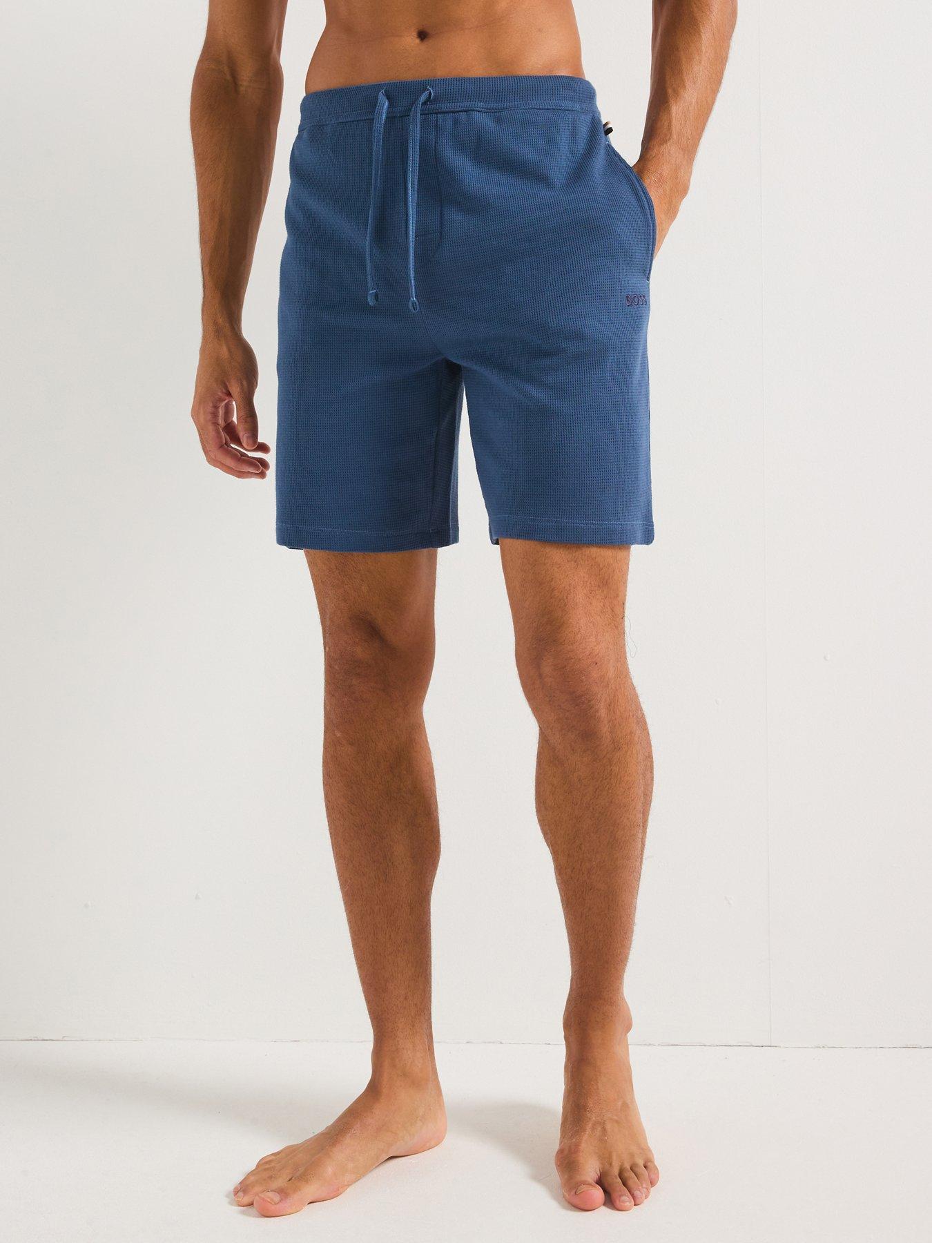 boss-waffle-loungewear-shorts--blue