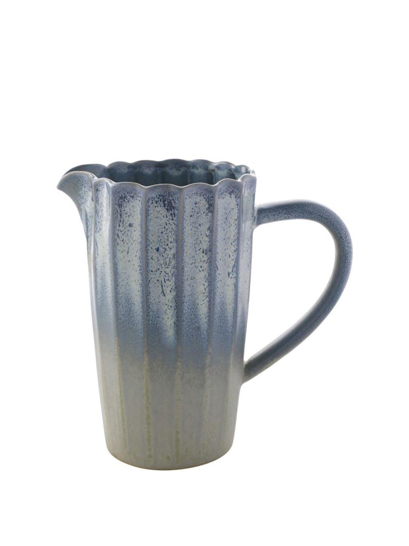 undefined Scalloped Jug - Blue