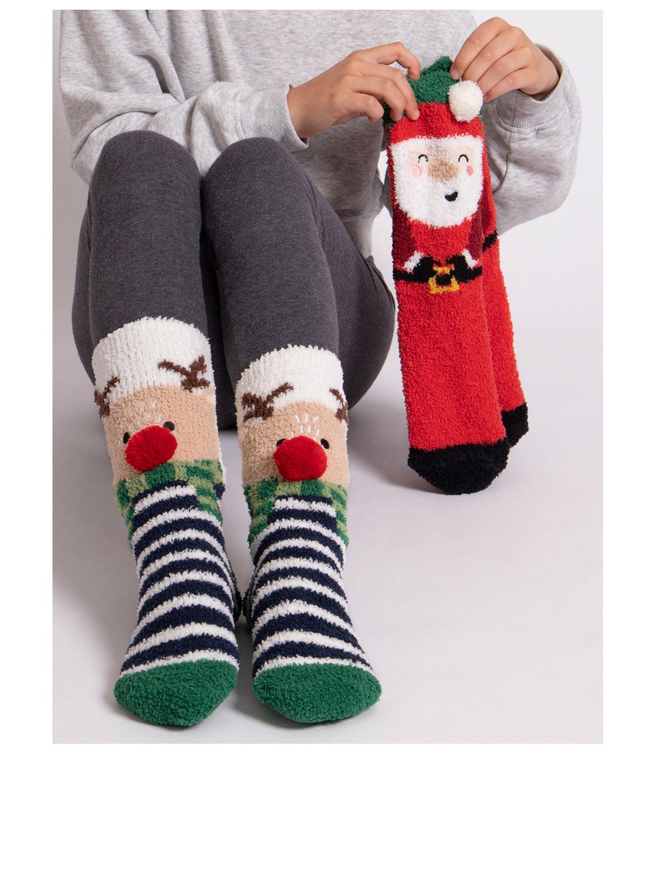 Image 2 of 4 of TOTES TOTES2pk Super Soft Slipper- Sox - Multi