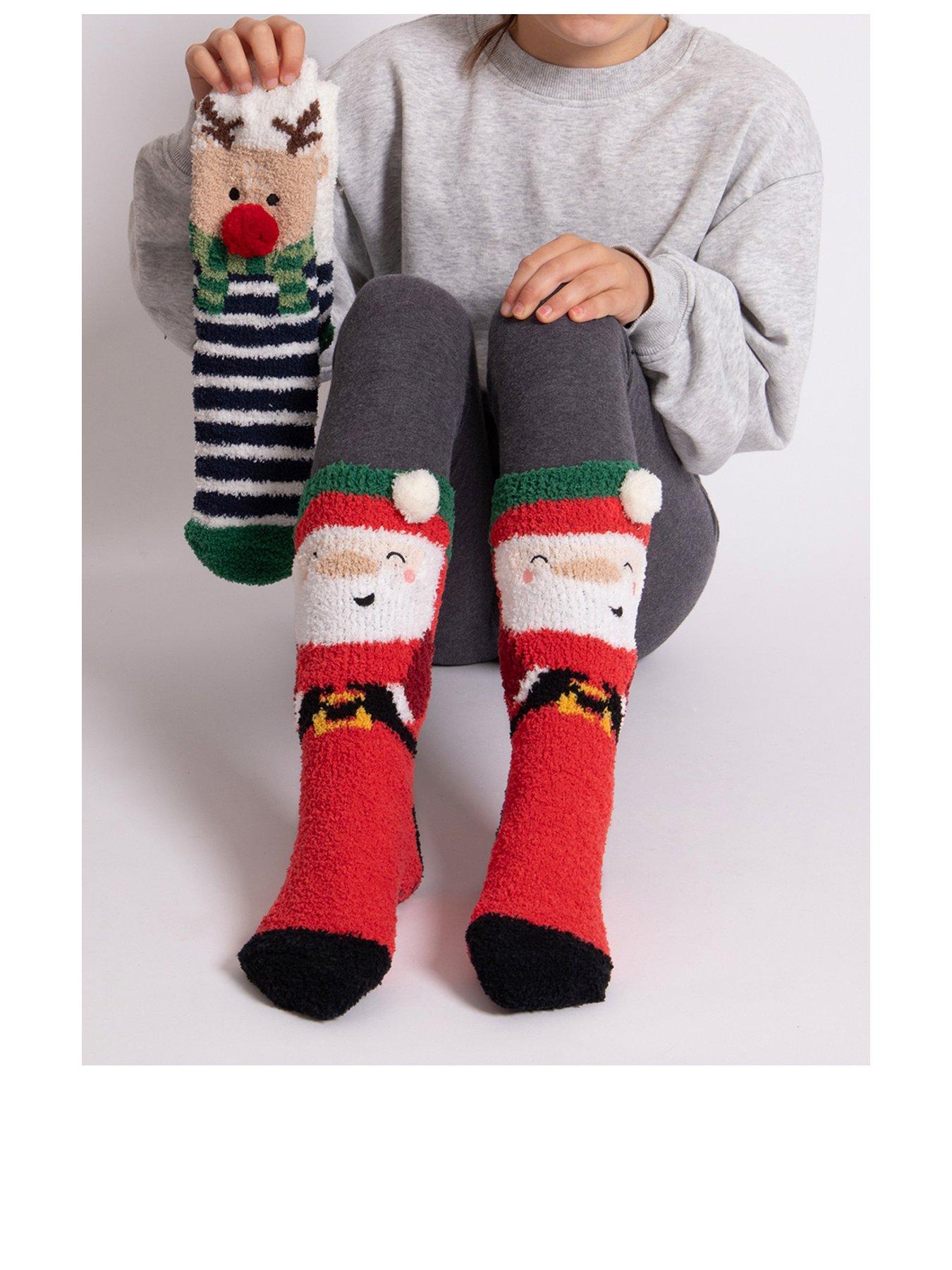 Image 3 of 4 of TOTES TOTES2pk Super Soft Slipper- Sox - Multi