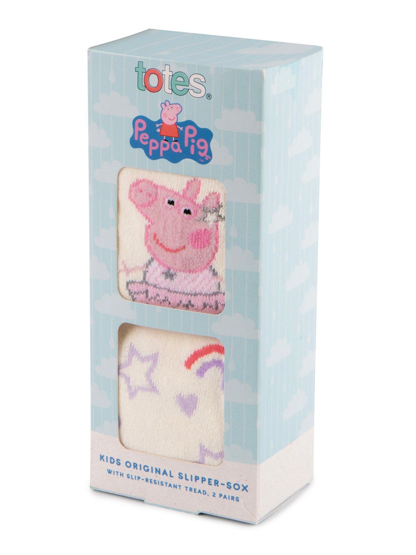 Image 4 of 4 of TOTES TOTES2pk Original Peppa Pig Slipper Sock - Multi