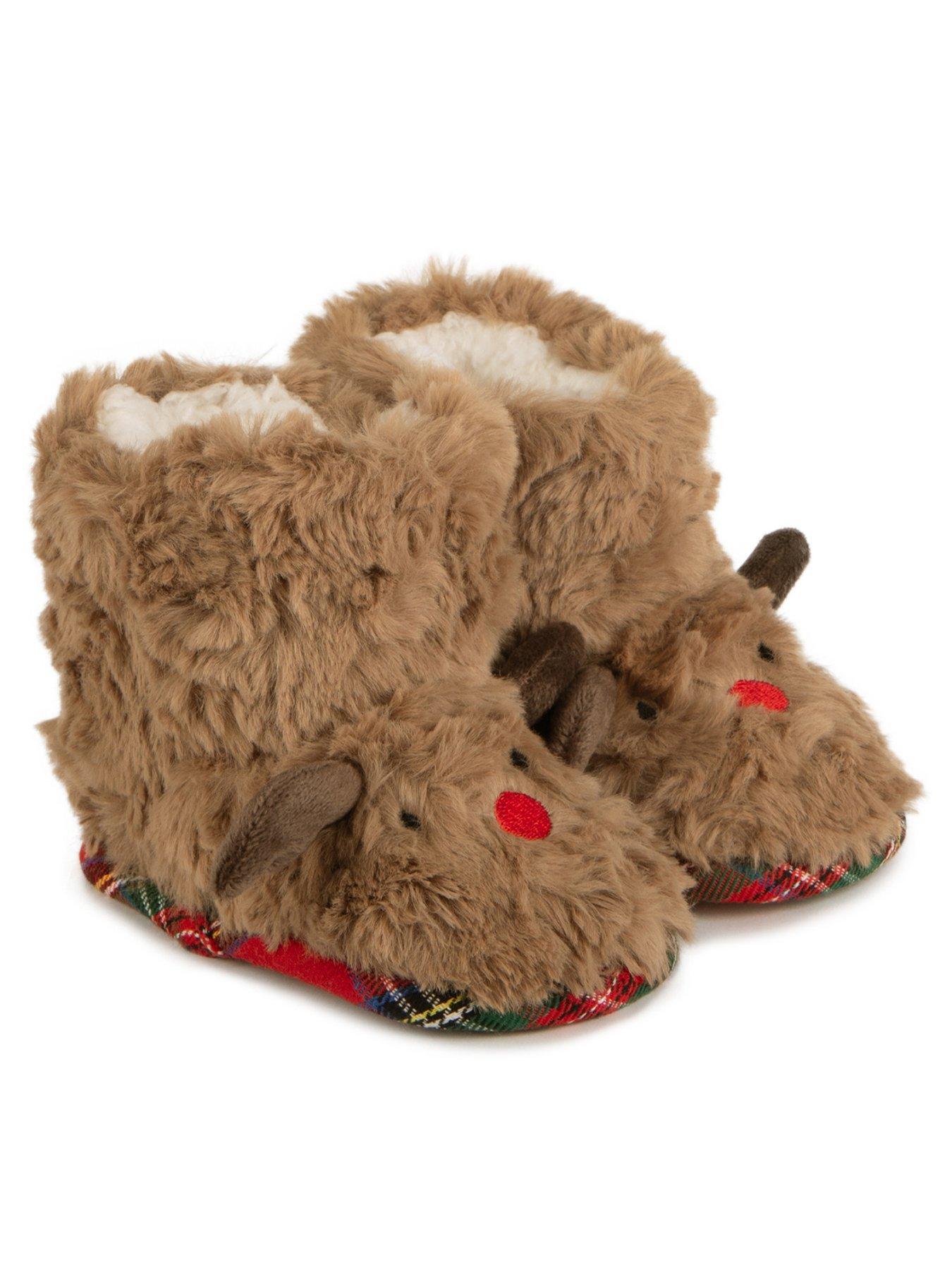 totes-toddlers-cosy-reindeer-booties