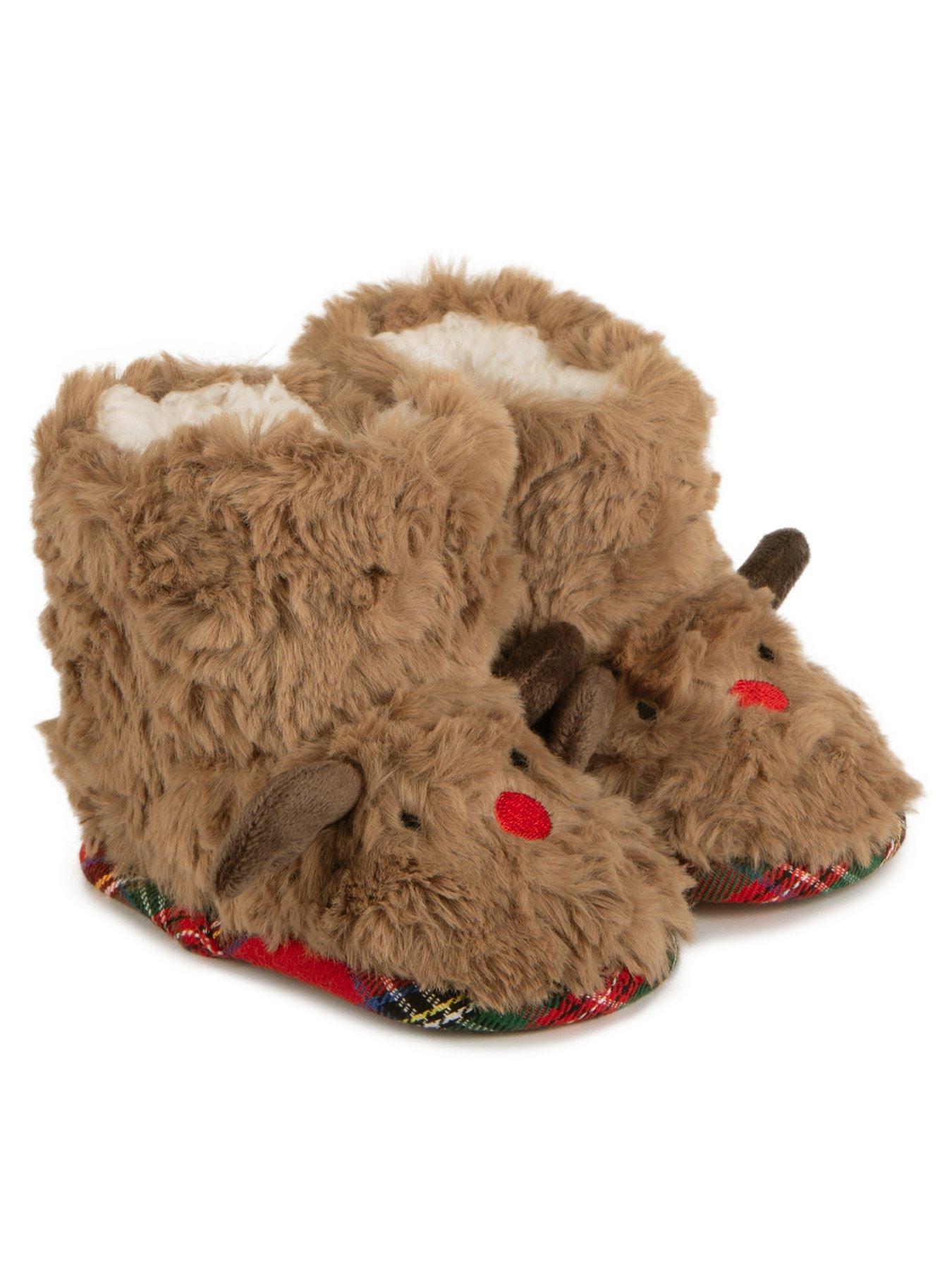 Image 1 of 5 of TOTES Toddlers Cosy Reindeer Booties