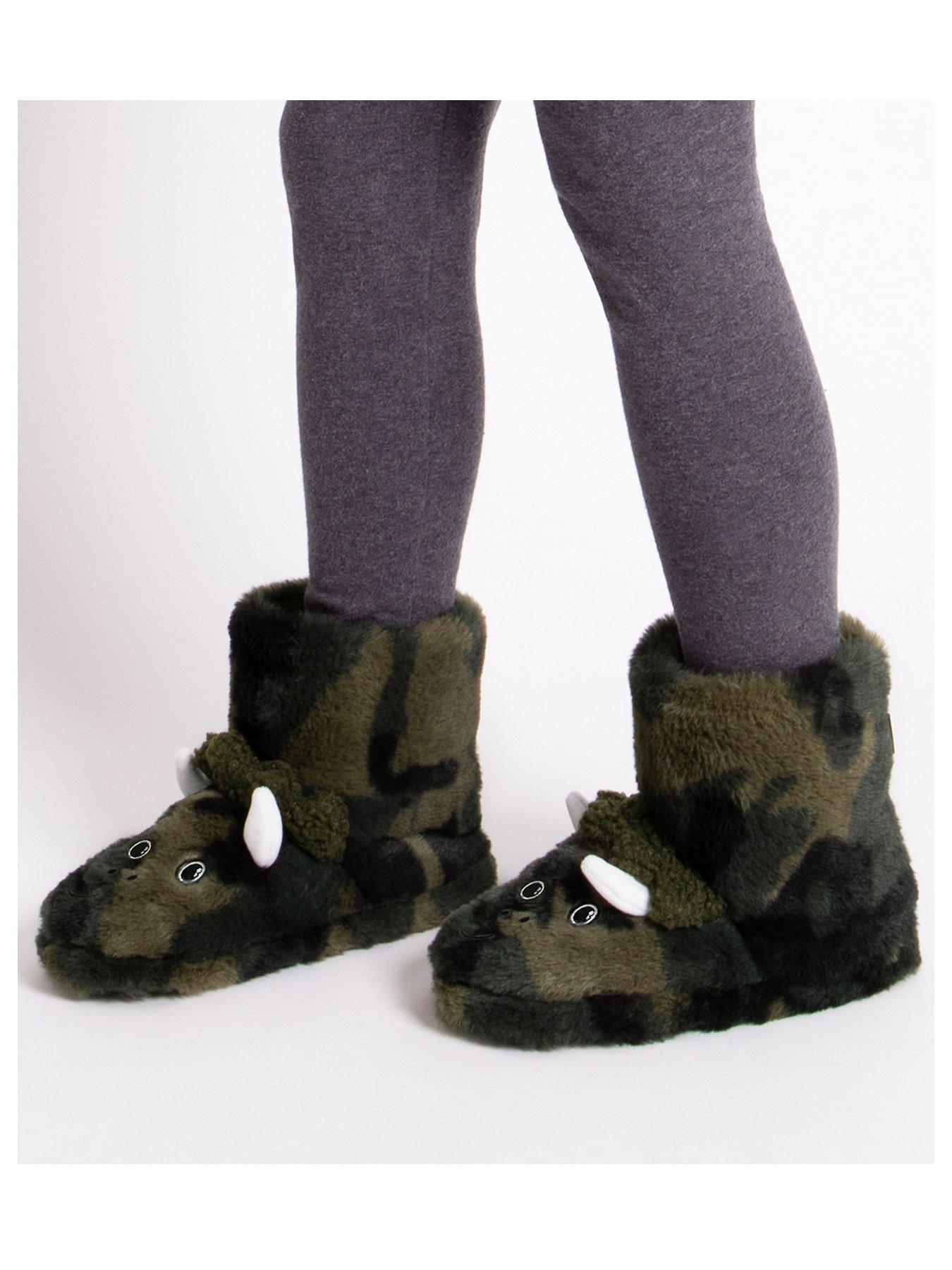 Image 2 of 5 of TOTES Kids Dino Boot Slippers