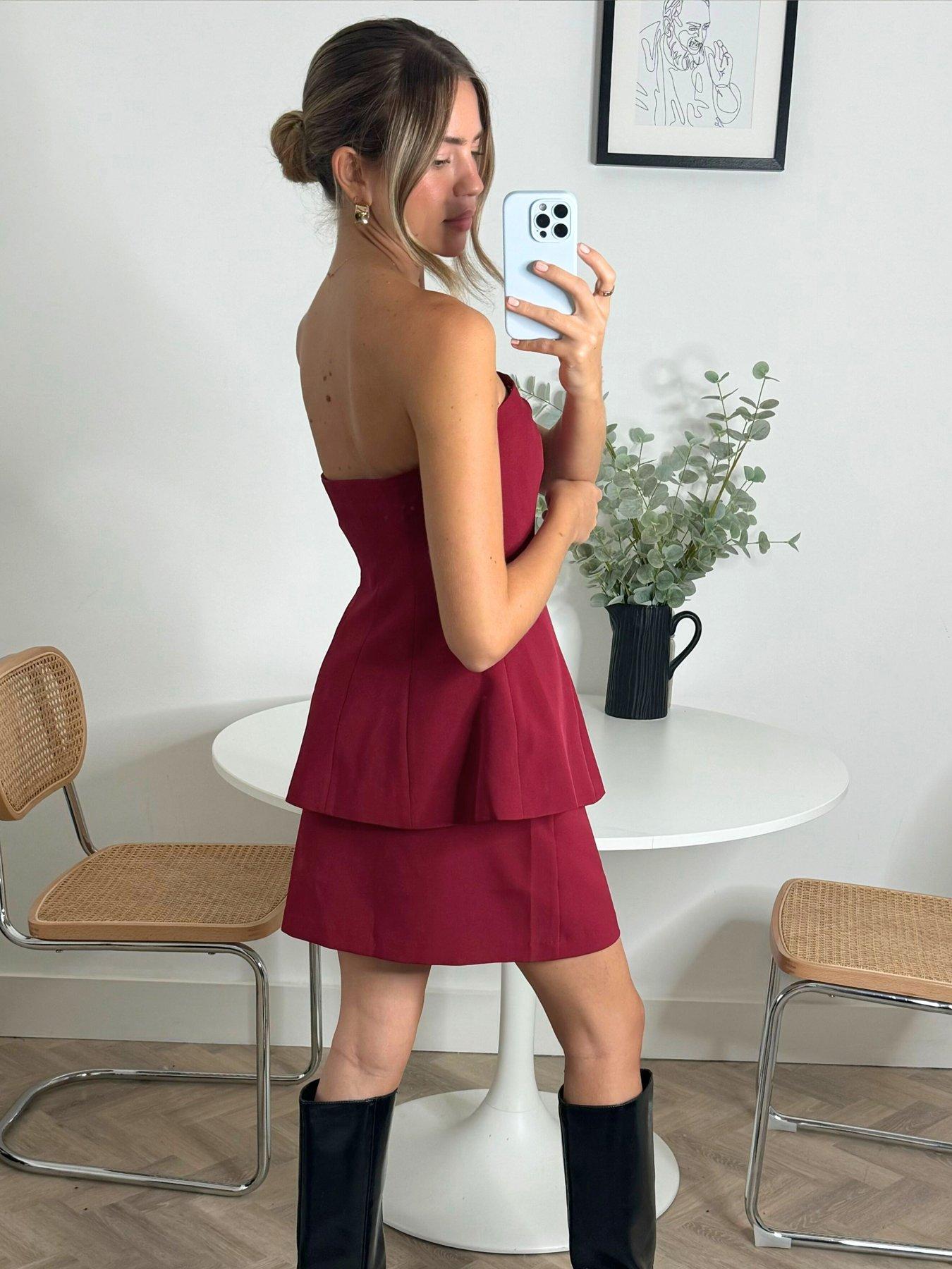 Image 4 of 4 of Style Cheat Tailored Mini Skirt - Mulberry