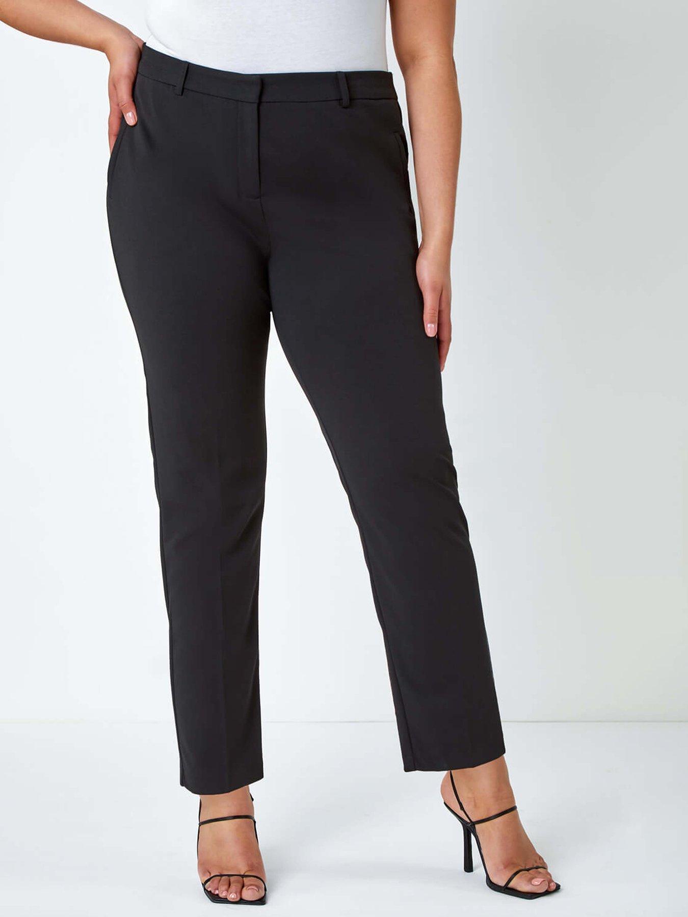 roman-curve-straight-smart-trousers-blackfront