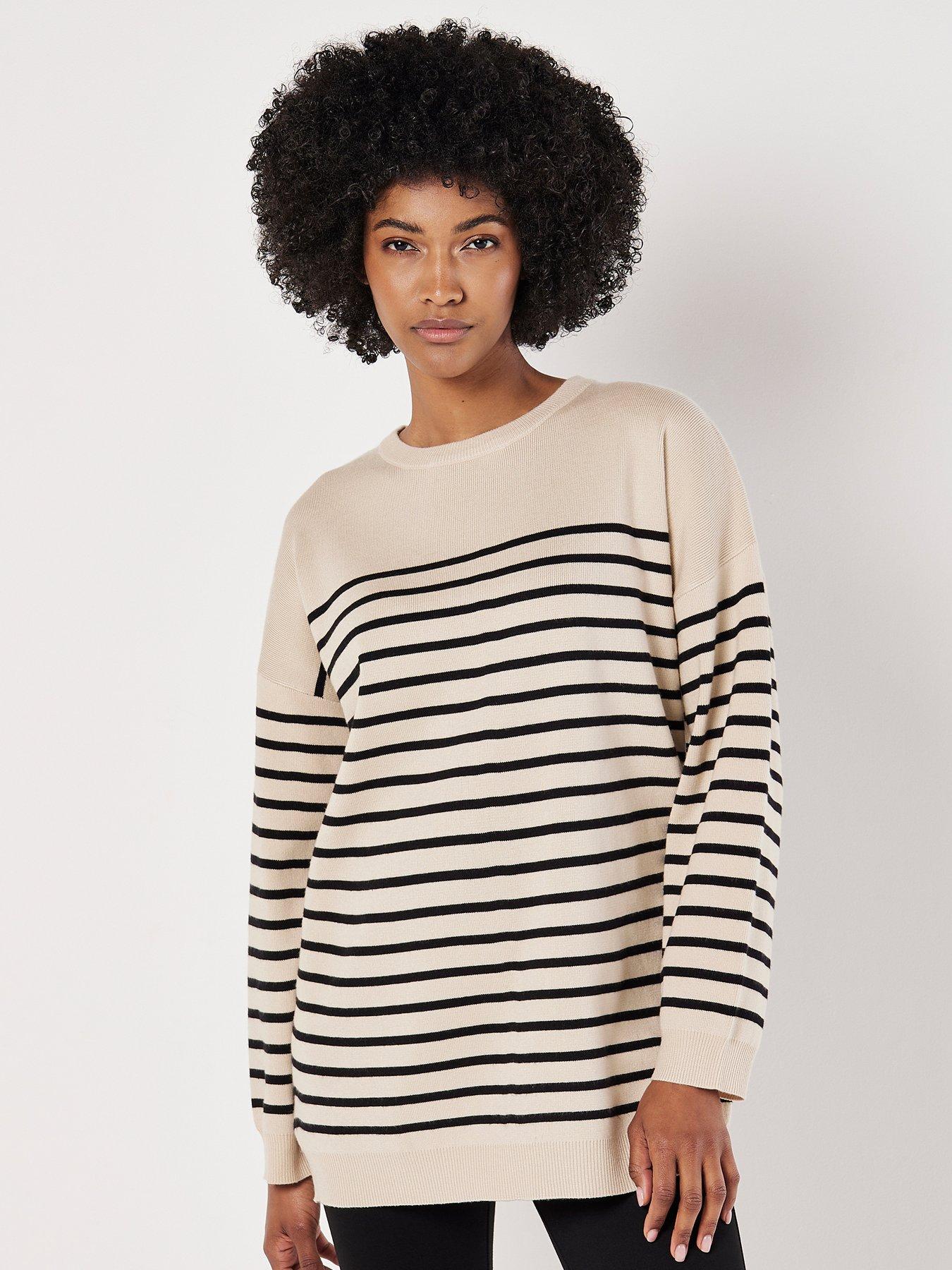 apricot-apricot-model-stripe-tunic-jumper