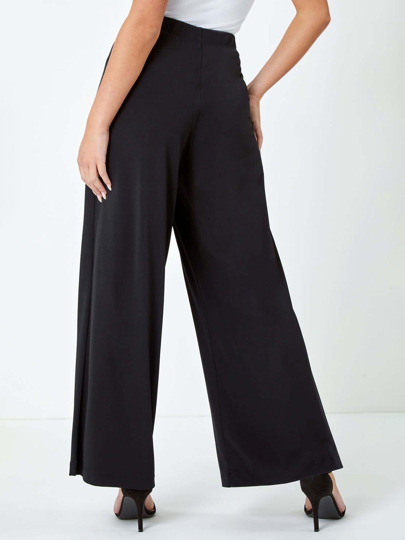 roman-petite-wide-leg-stretch-trouser-blackstillFront