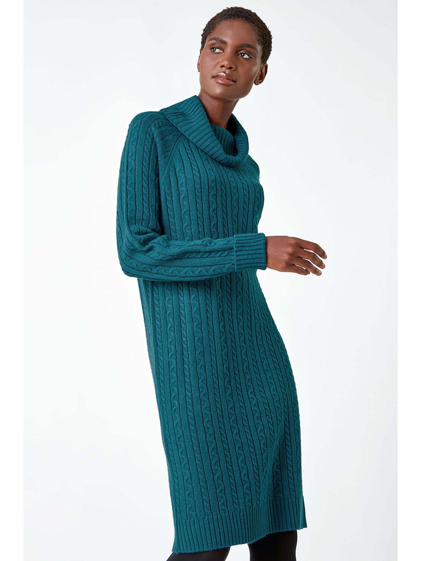 roman-roll-neck-knitted-jumper-dress-tealoutfit
