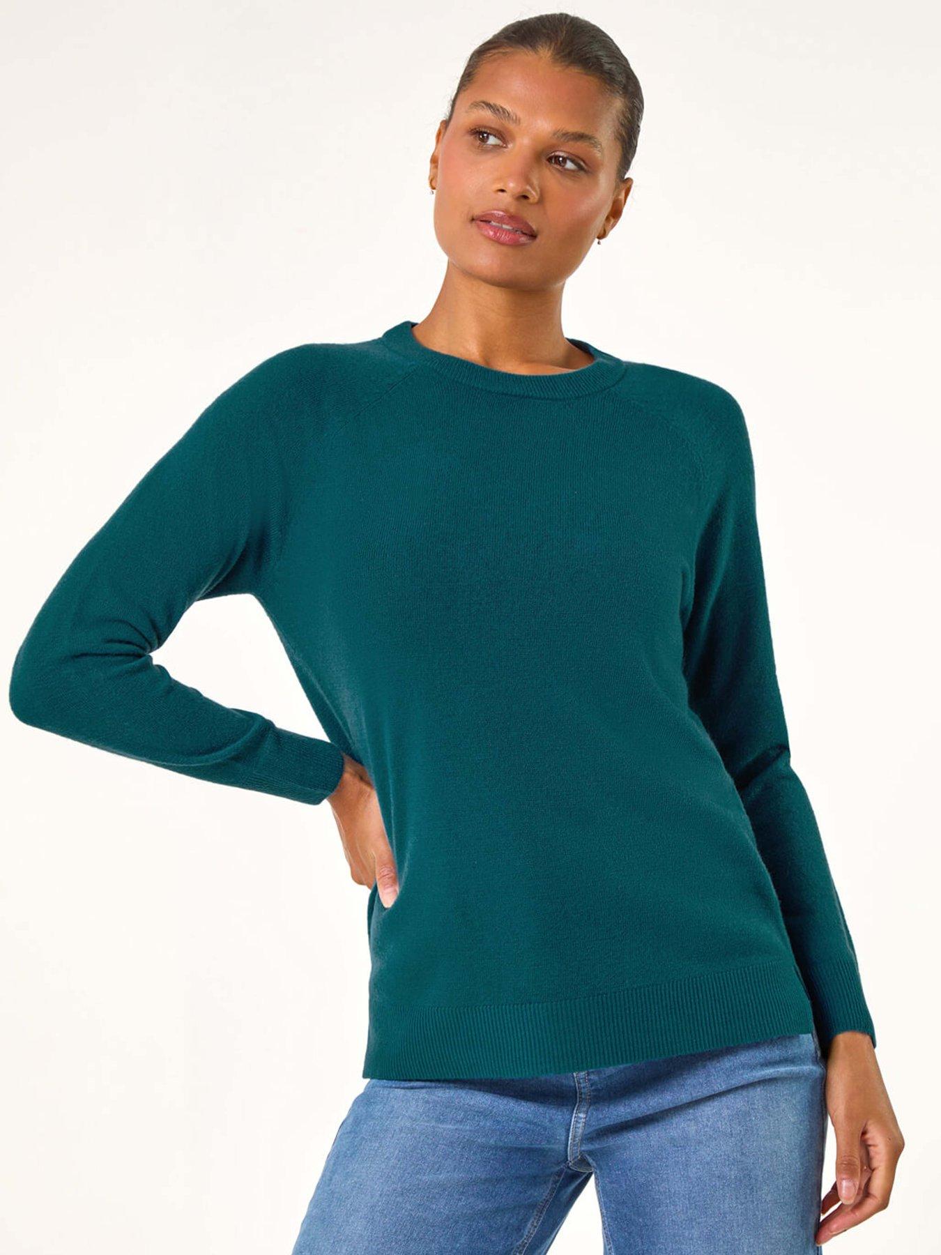 roman-plain-soft-crew-neck-jumper-tealfront