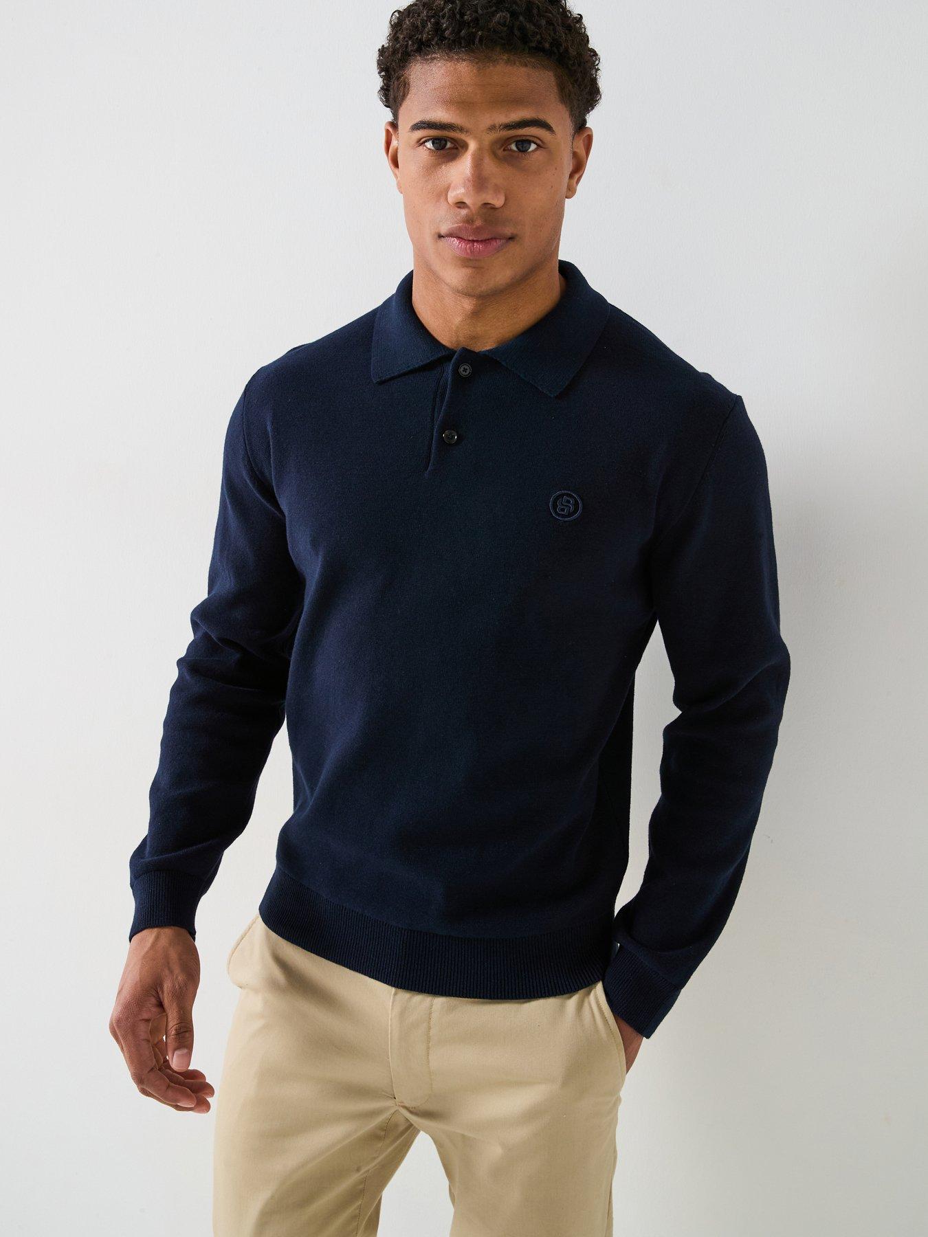 boss-c-baltazar-regular-fit-heavyweight-knitted-polo-navy