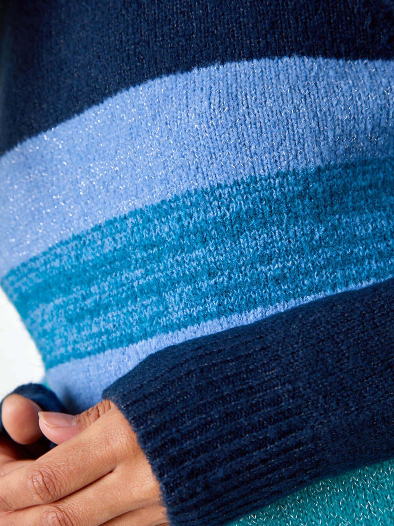 roman-shimmer-stripe-stretch-jumper-bluedetail