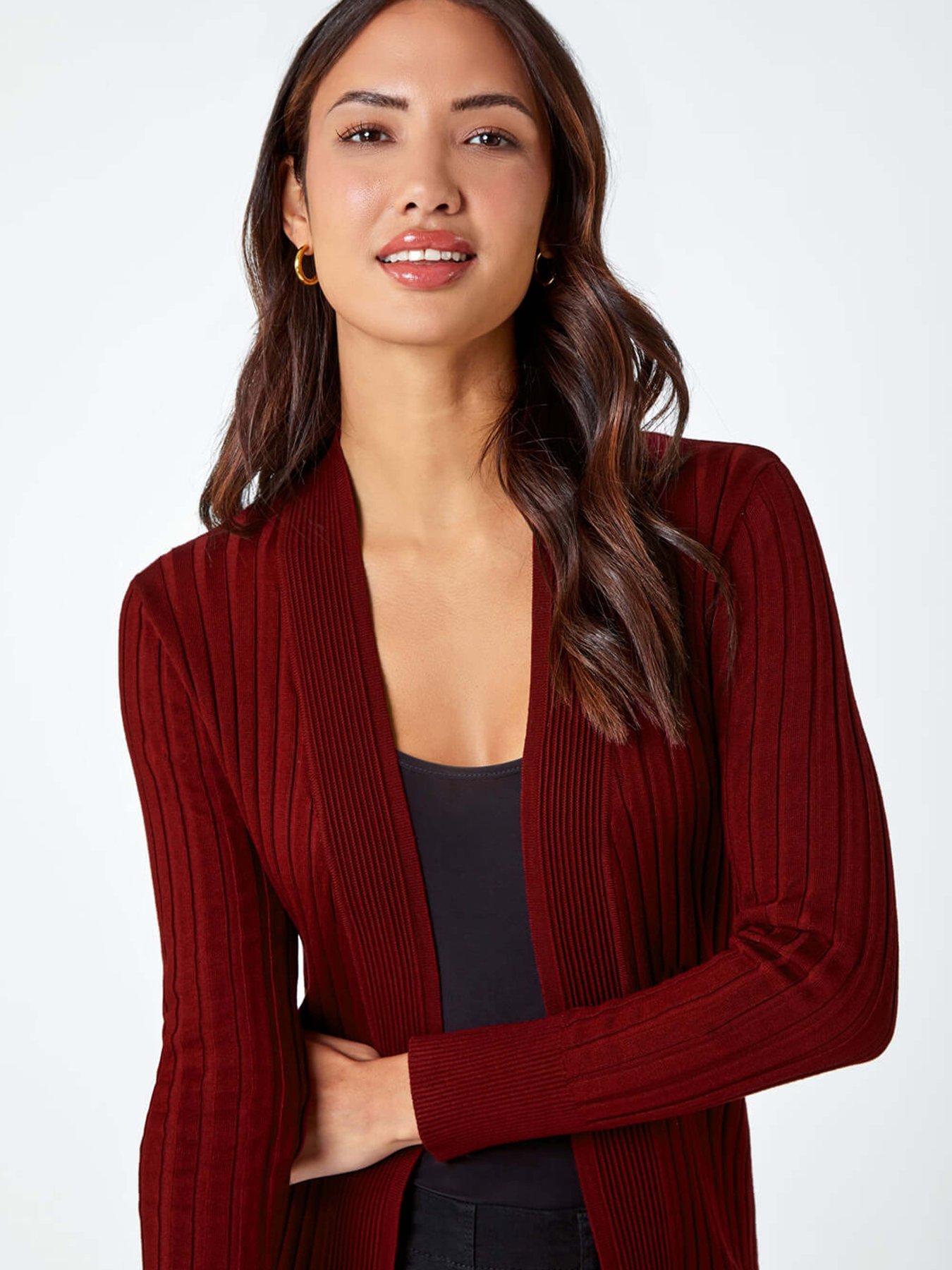 roman-longline-stretch-ribbed-cardigan-wineoutfit