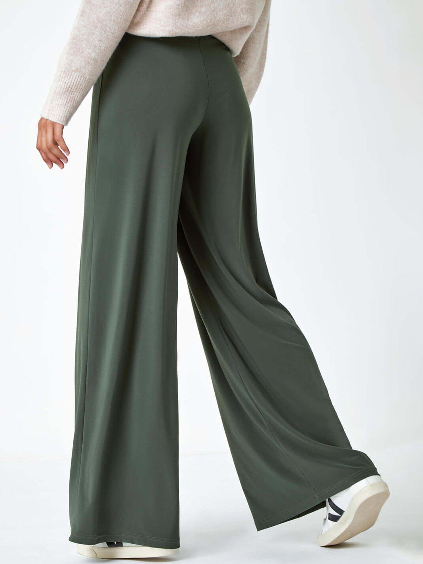 roman-wide-leg-stretch-trousers-khakistillFront
