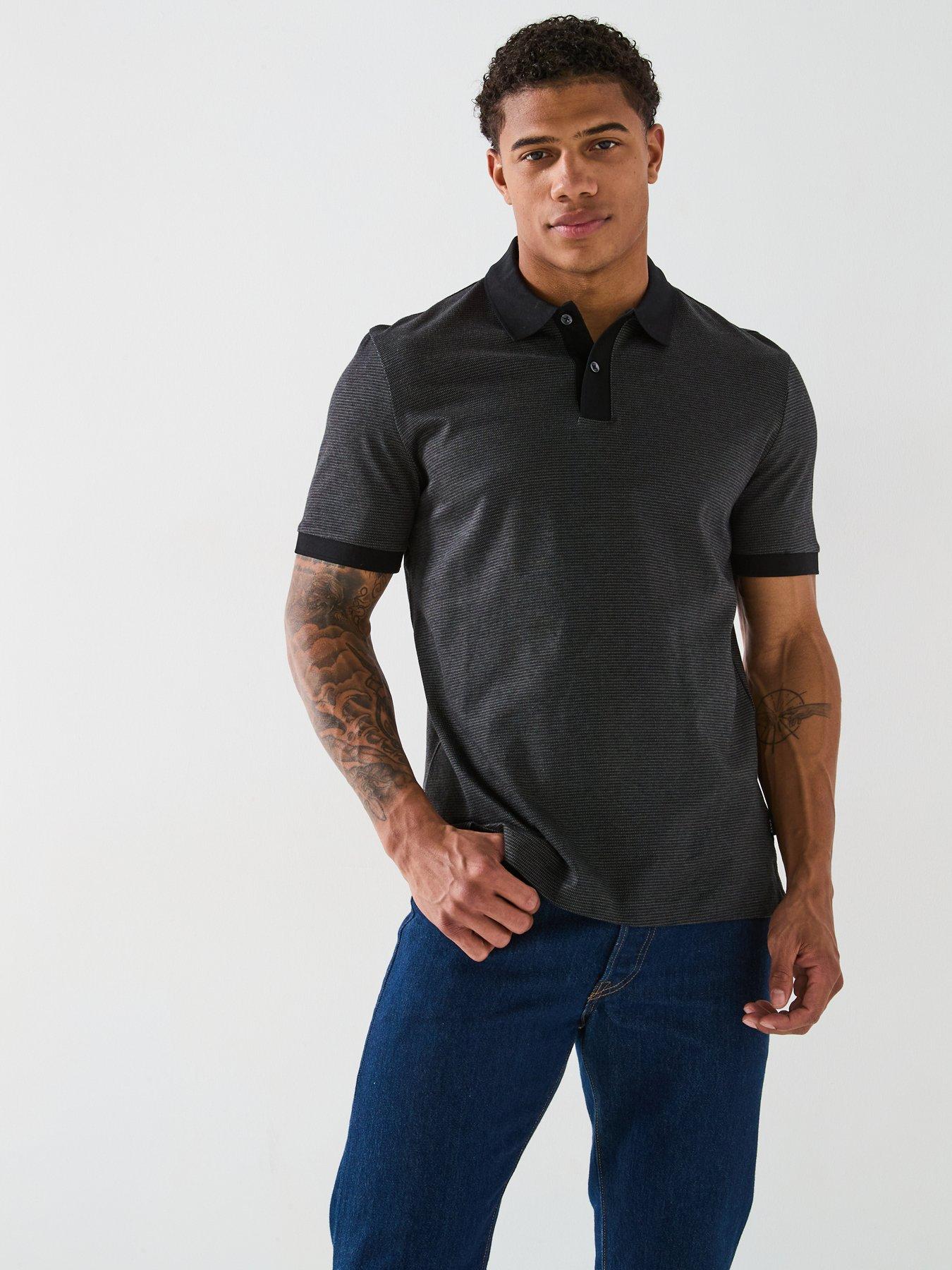 boss-h-parlay-432-contrast-collar-mercerized-cotton-polo-shirt-blackoutfit