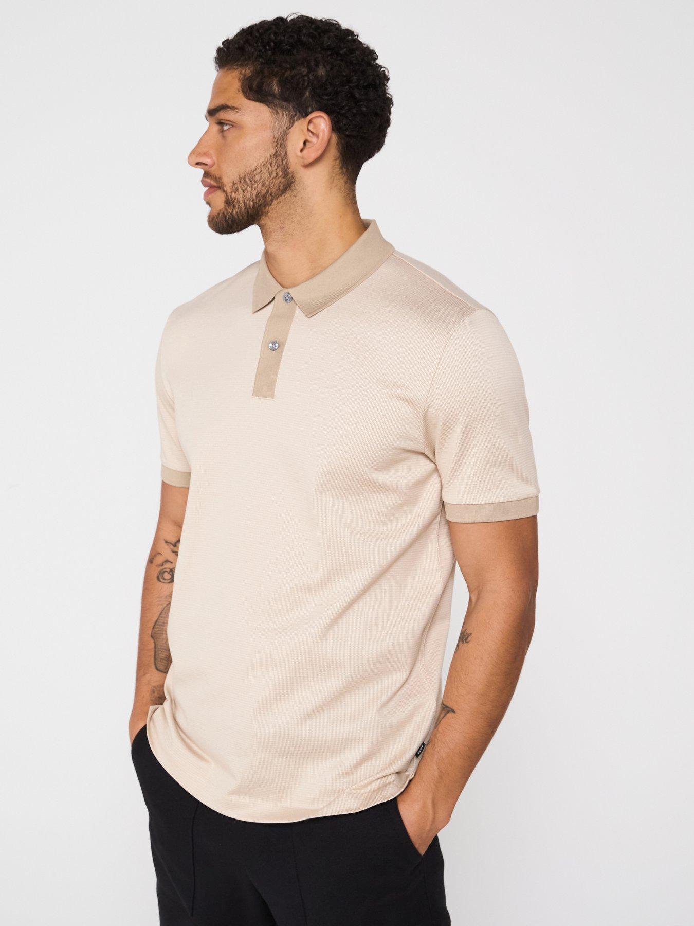 boss-h-parlay-432-regular-fit-contrast-collar-mercerized-cotton-polo-shirt-beige