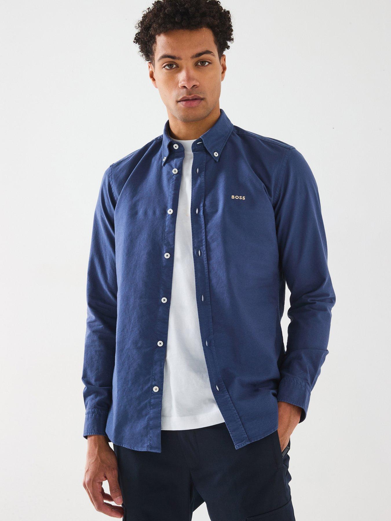 boss-roan-slim-fit-button-down-logo-oxford-shirt-blue