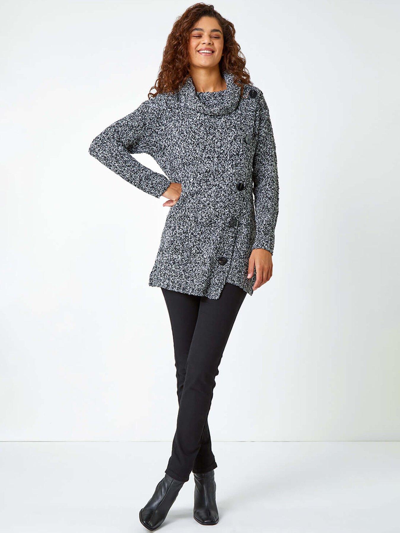 roman-roll-neck-button-detail-longline-jumper-blackback