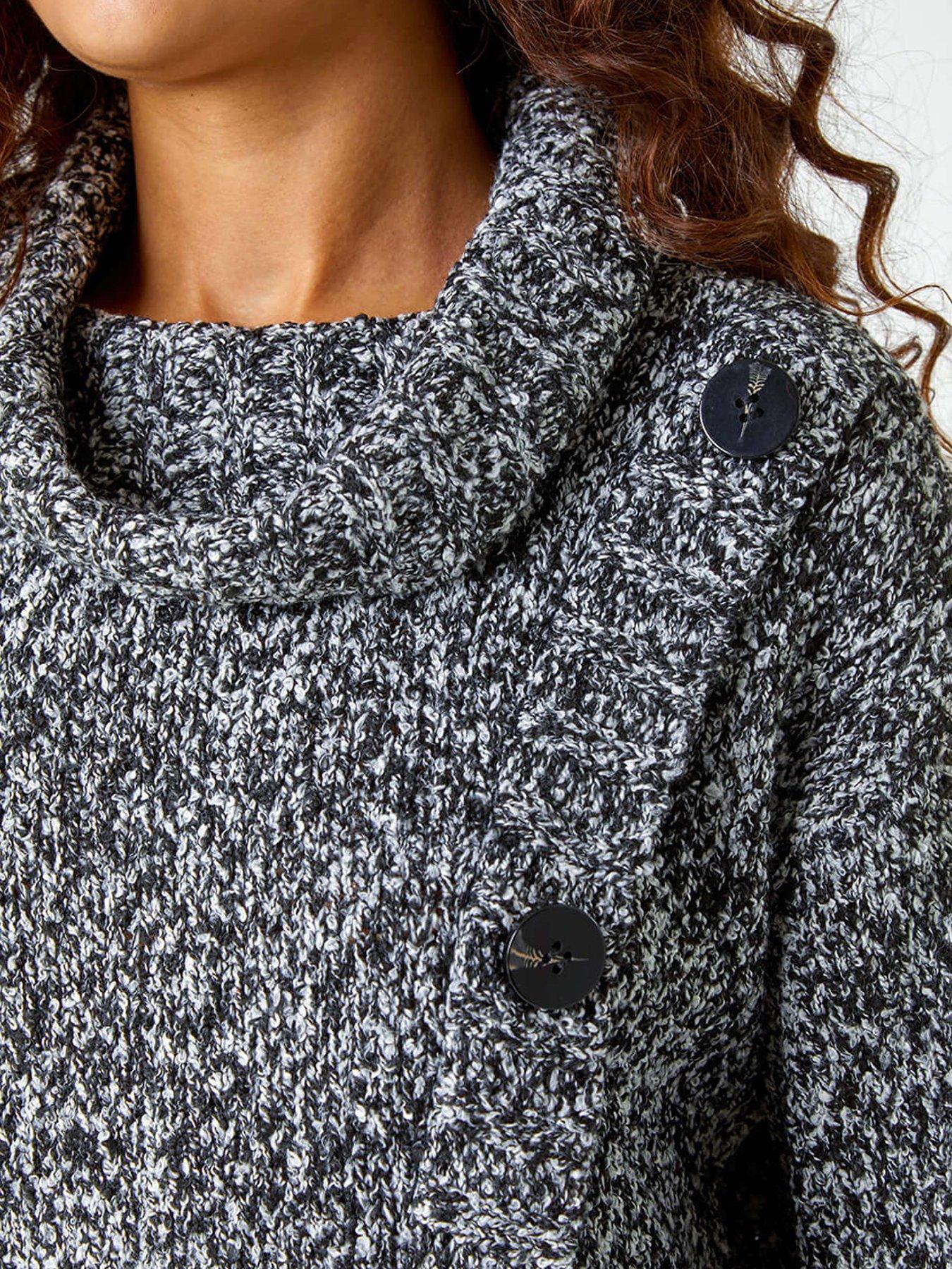 roman-roll-neck-button-detail-longline-jumper-blackdetail