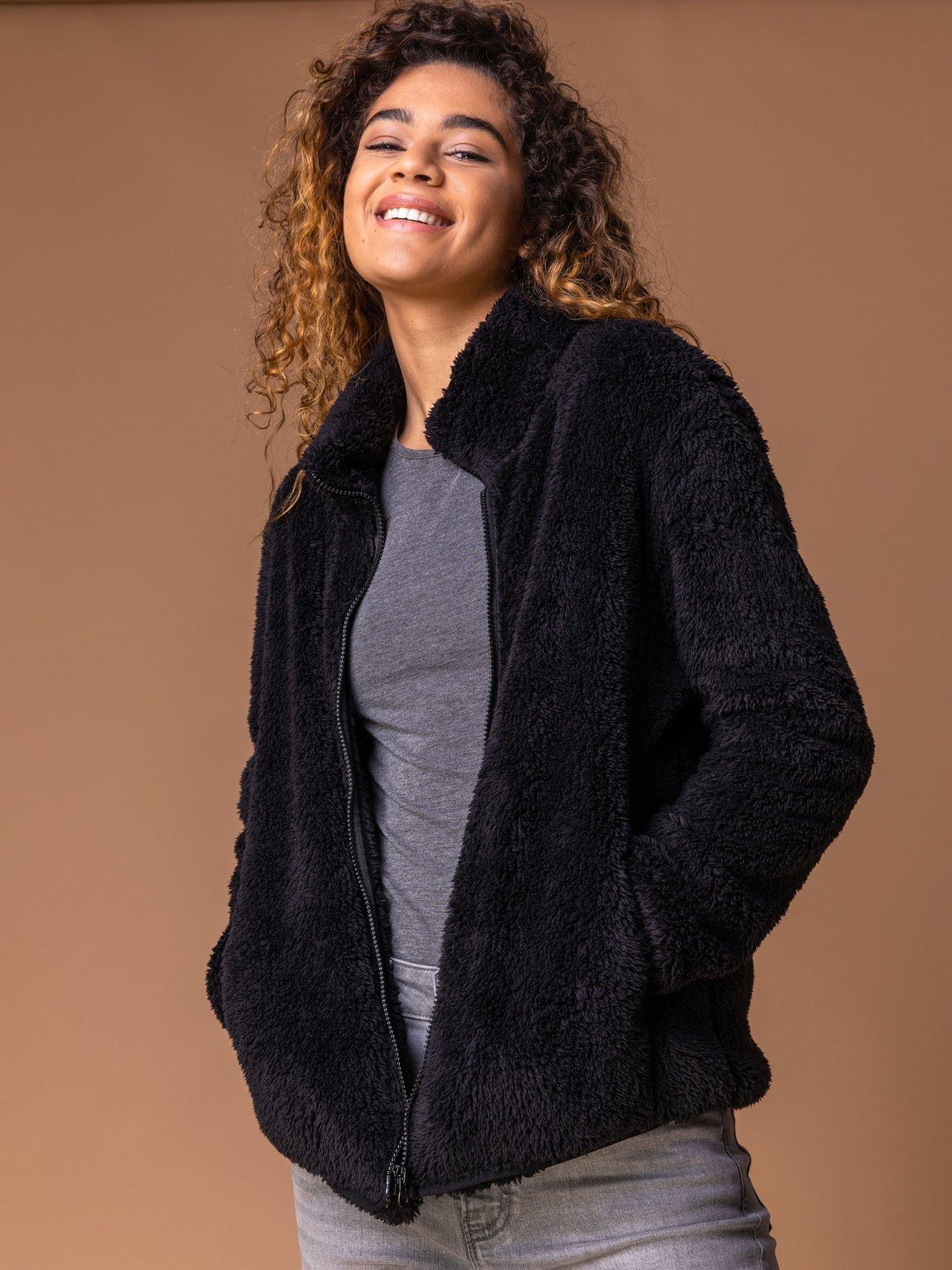 roman-soft-sherpa-fleece-jacket-black