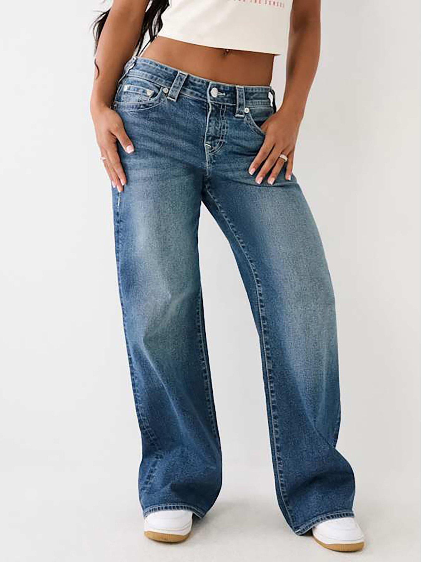 TRUE RELIGION Bobbi Baggy Jean - Dark Wash