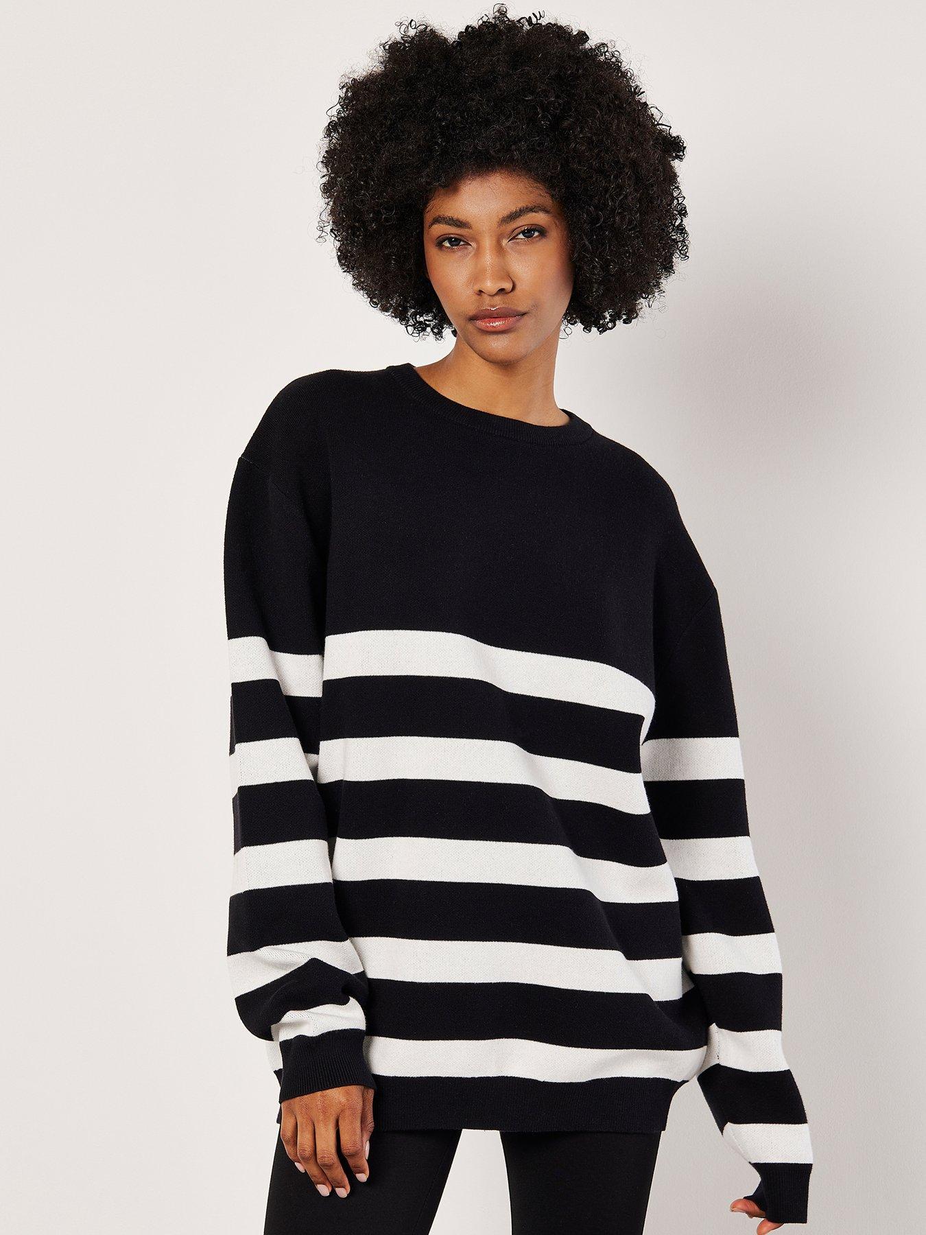 apricot-apricot-model-chunky-stripe-jumper