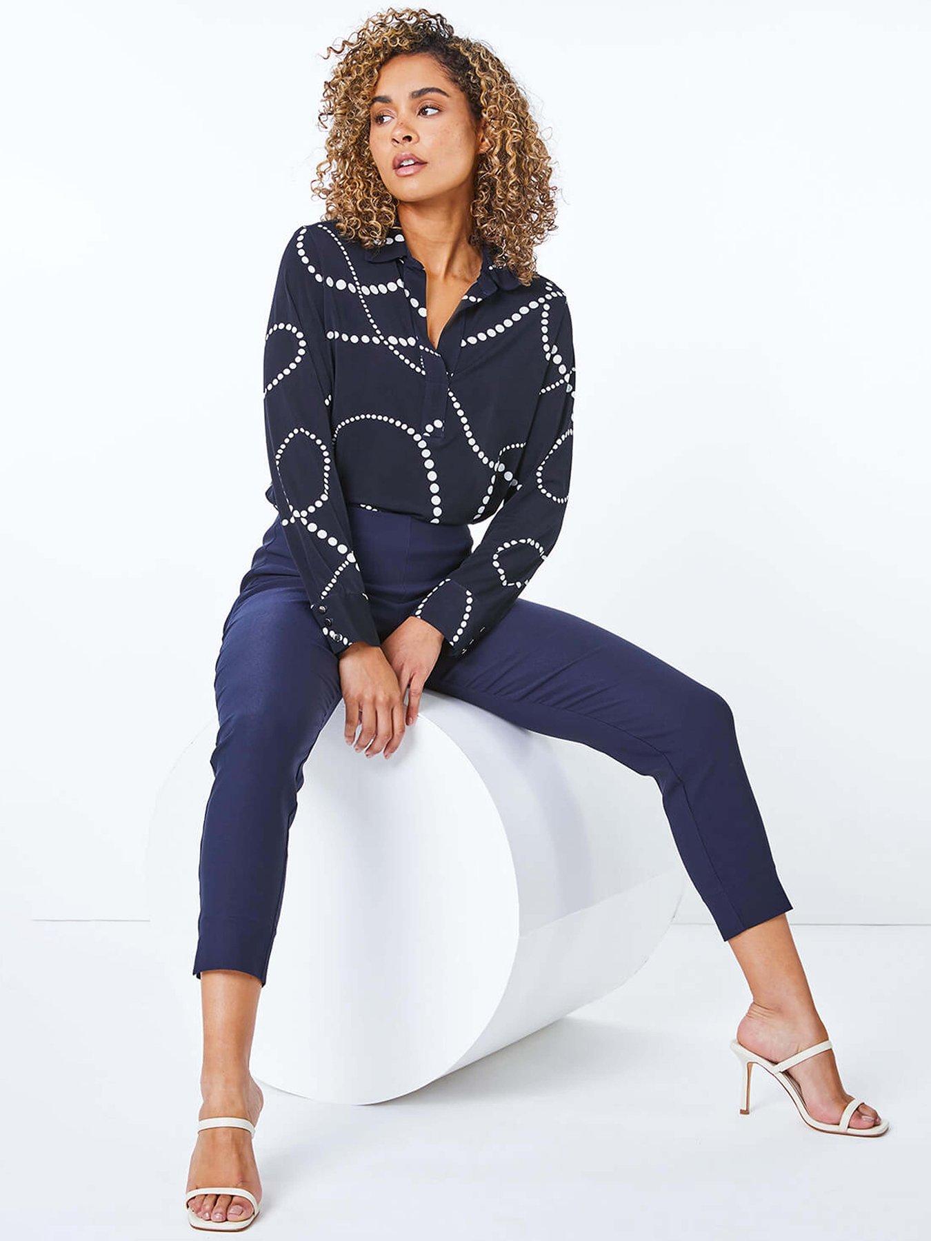 roman-petite-full-length-trousers-navyoutfit