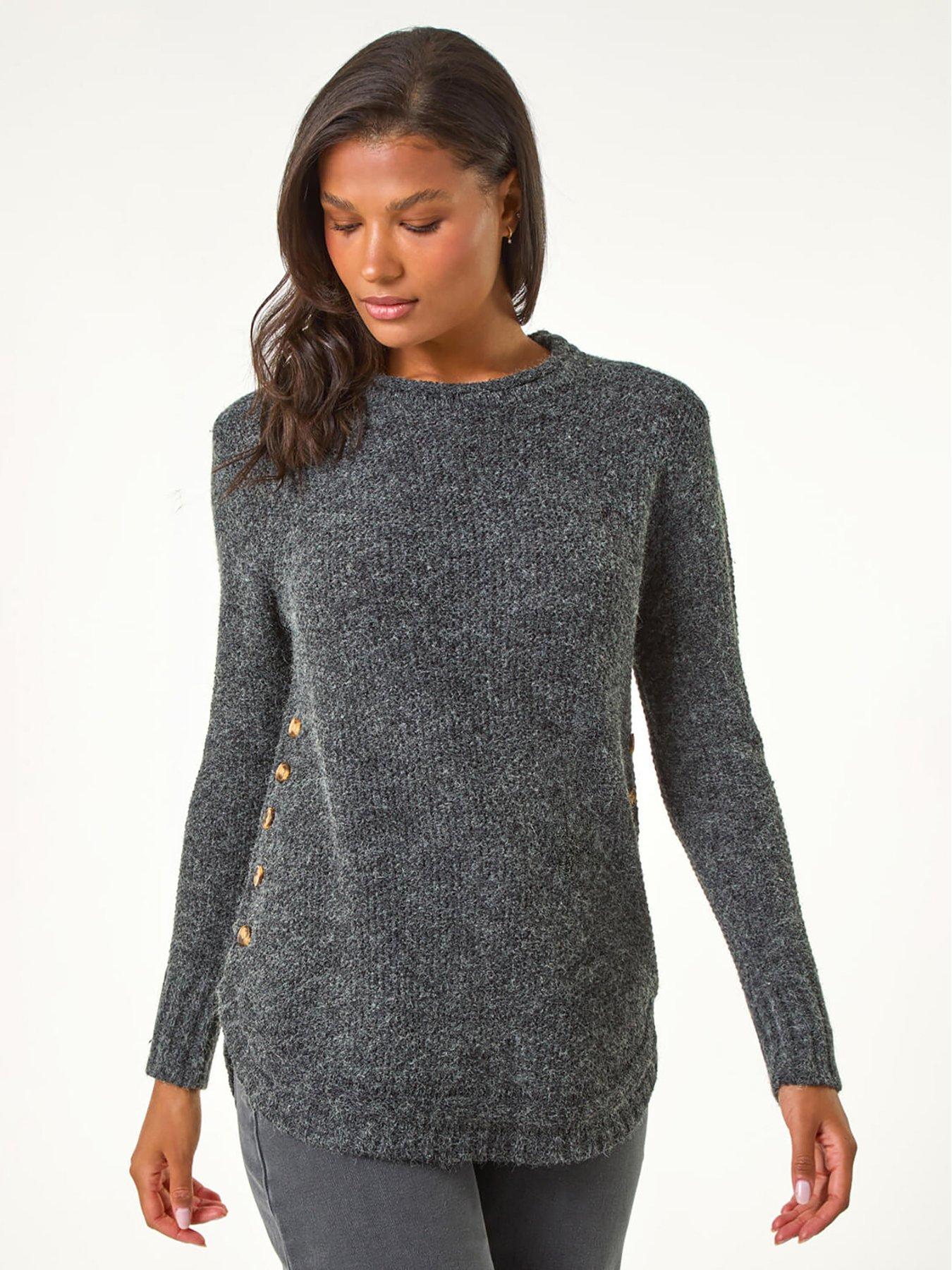 roman-button-detail-curved-hem-jumper-blackfront