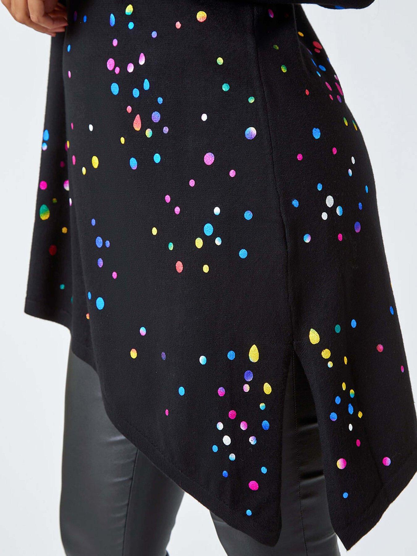 roman-longline-metallic-spot-asymmetric-jumper-blackdetail