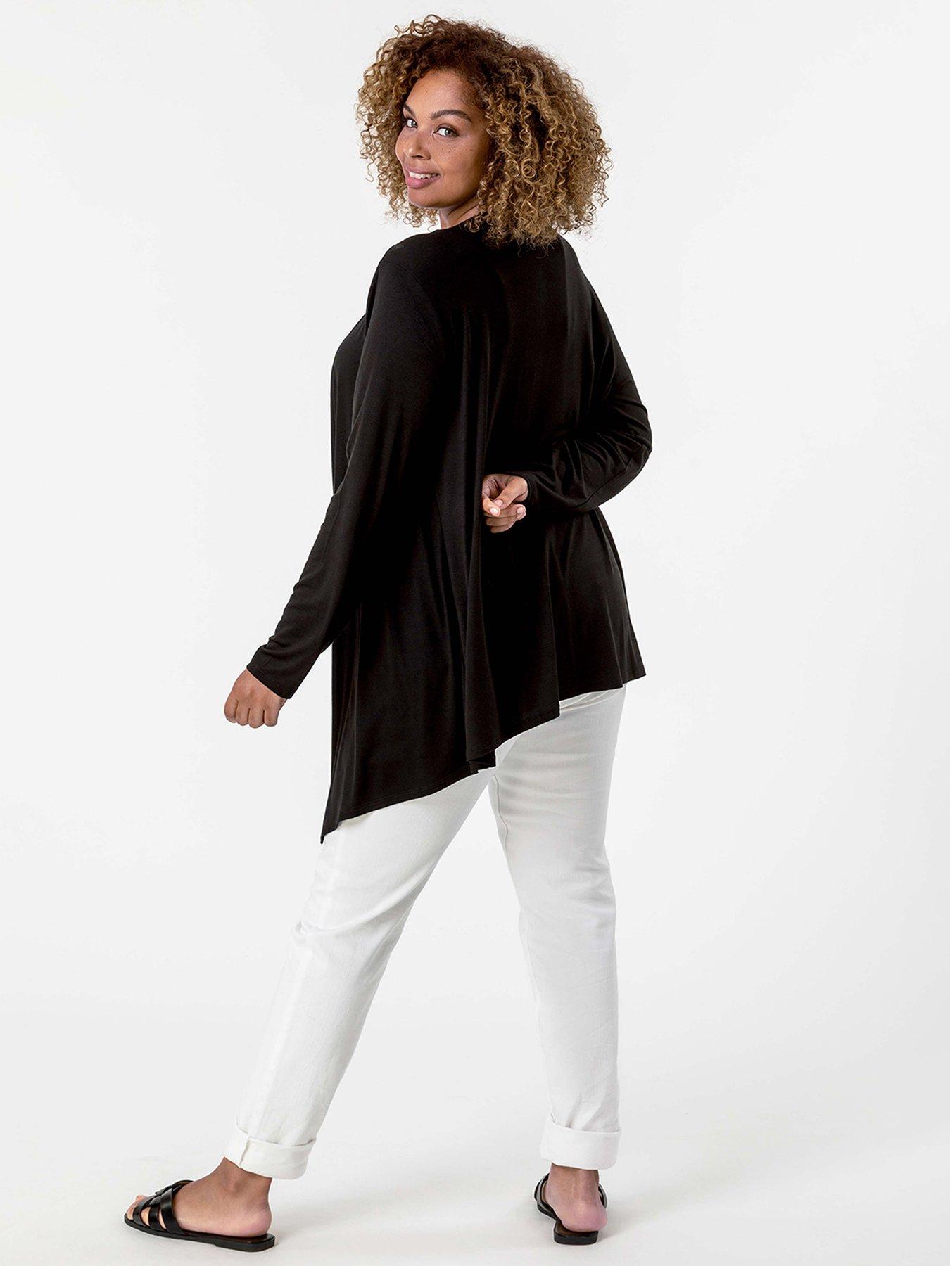 roman-curve-waterfall-front-jersey-cardigan-blackstillFront