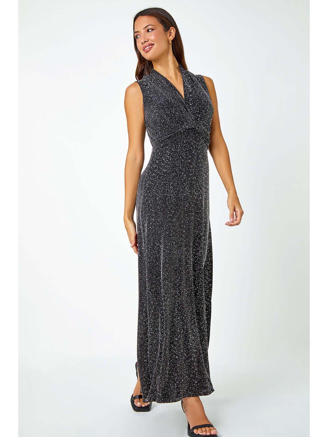 roman-shimmer-twist-detail-stretch-maxi-dress-silverback