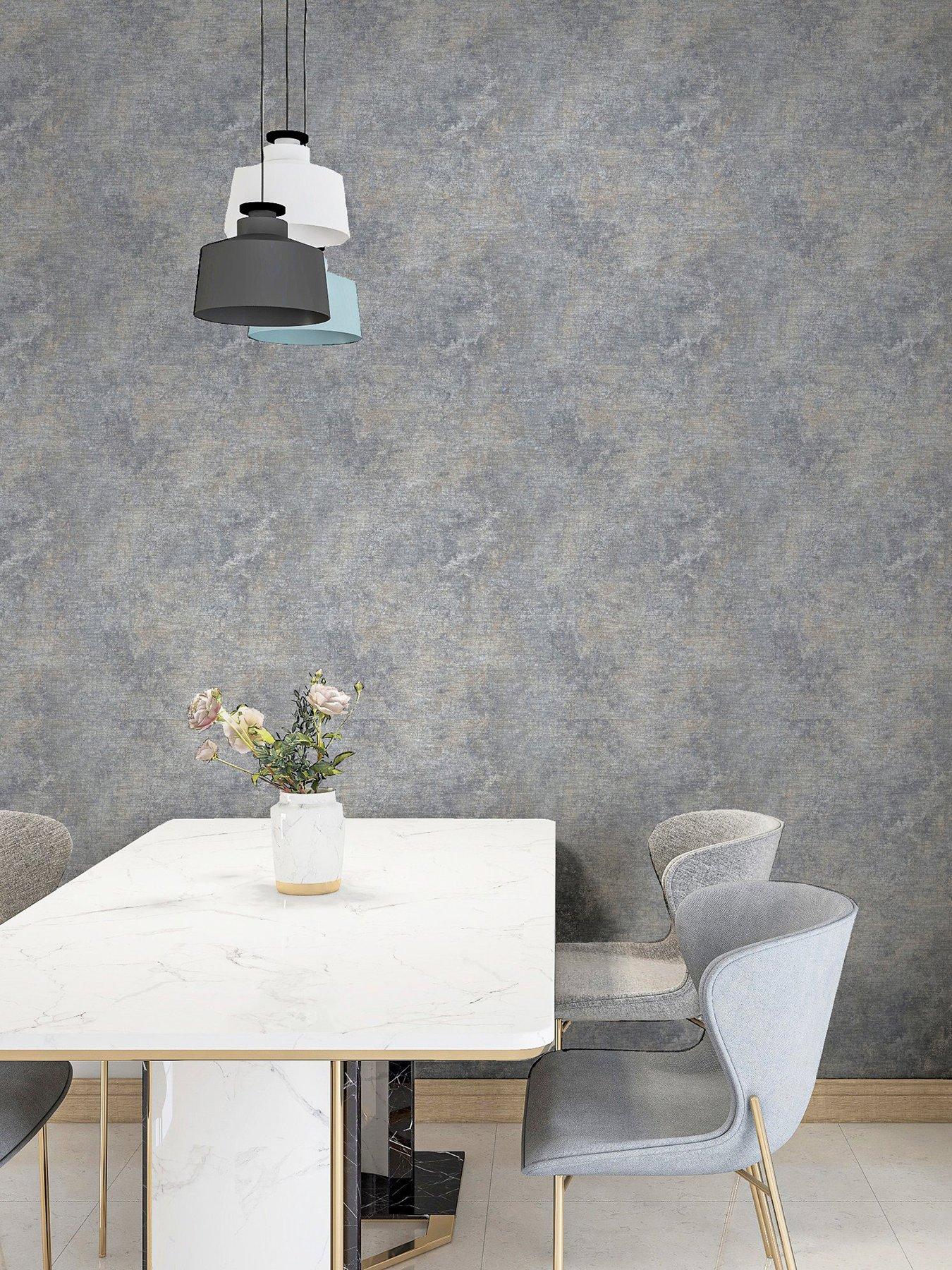 undefined Arthouse Modern Raffia Natural  &  Grey Wallpaper