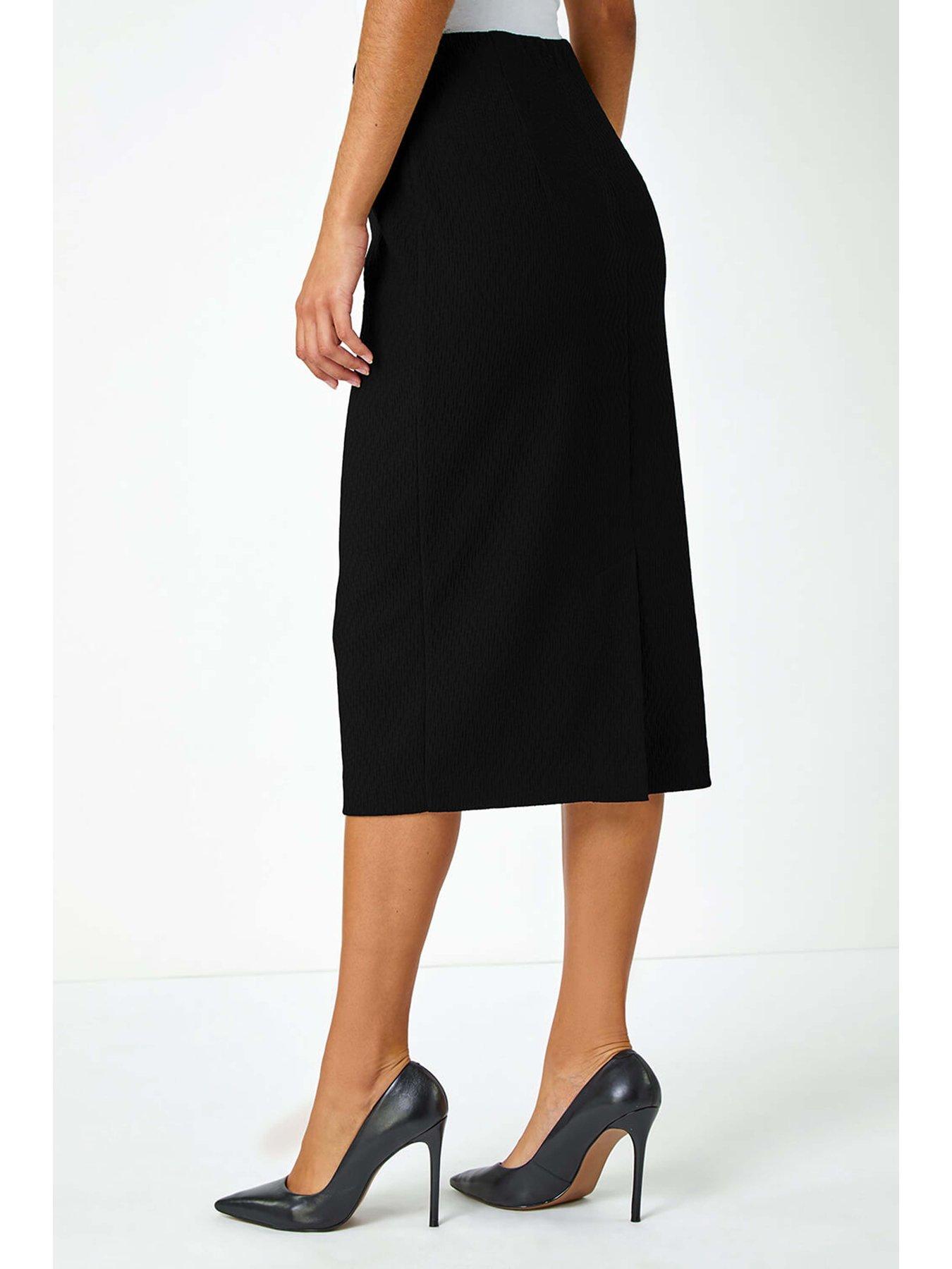 roman-jersey-textured-pencil-skirt-blackstillFront