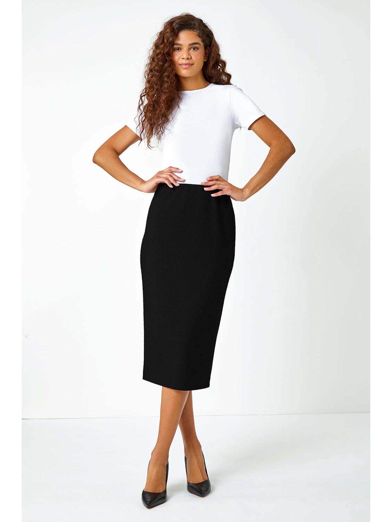 roman-jersey-textured-pencil-skirt-blackback