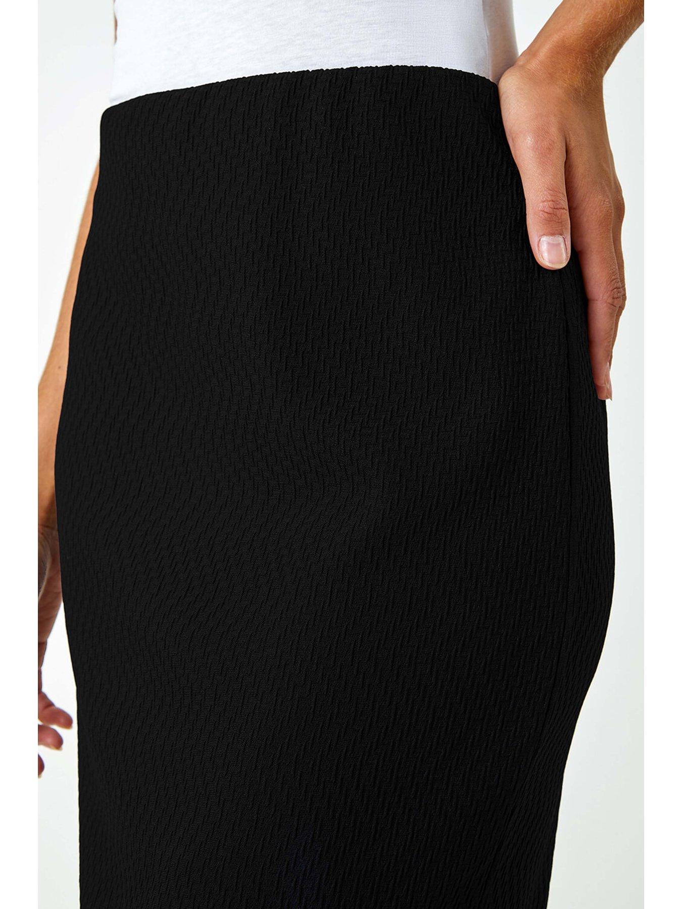 roman-jersey-textured-pencil-skirt-blackdetail