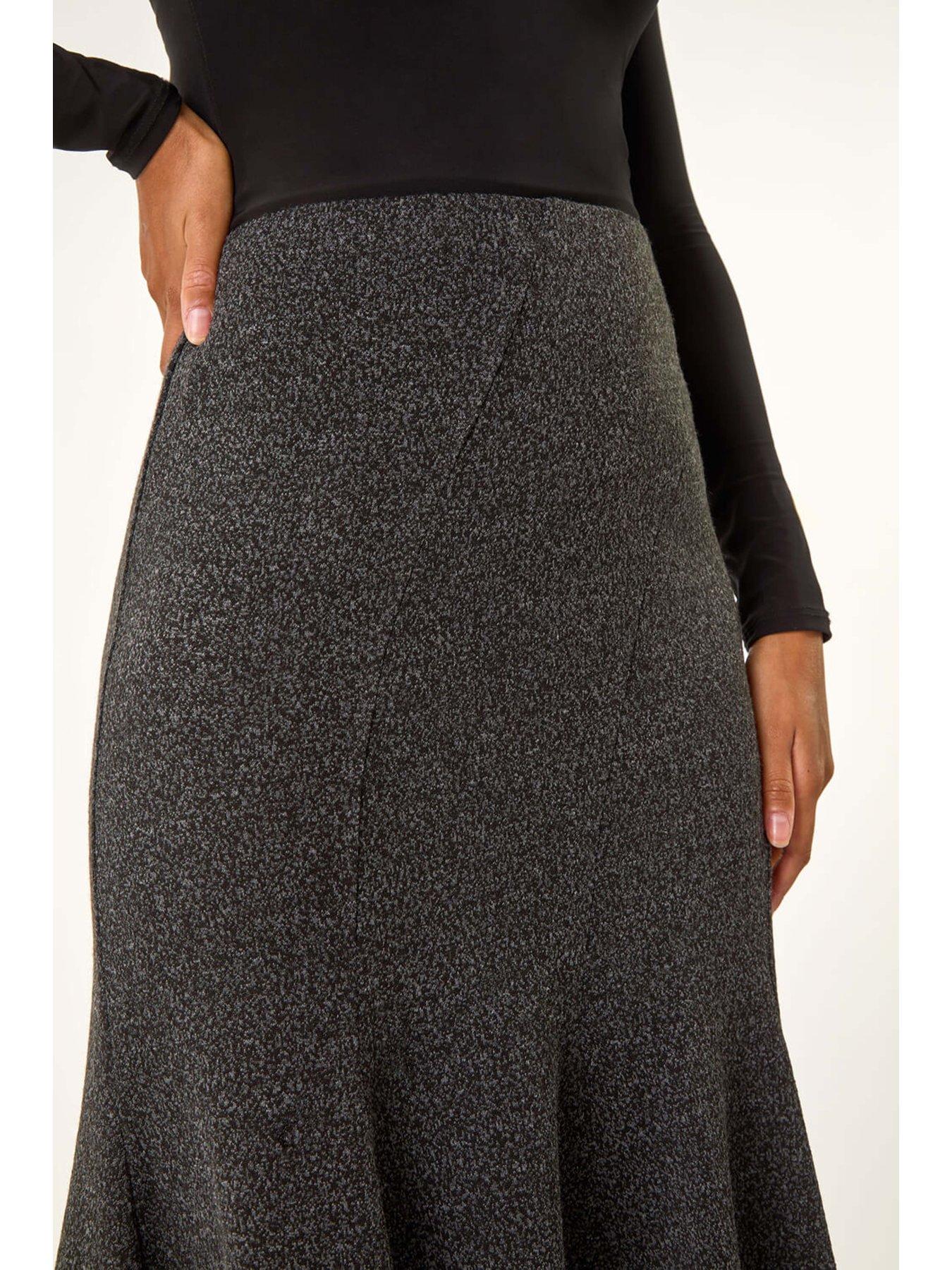 roman-flared-textured-midi-stretch-skirt-charcoaldetail
