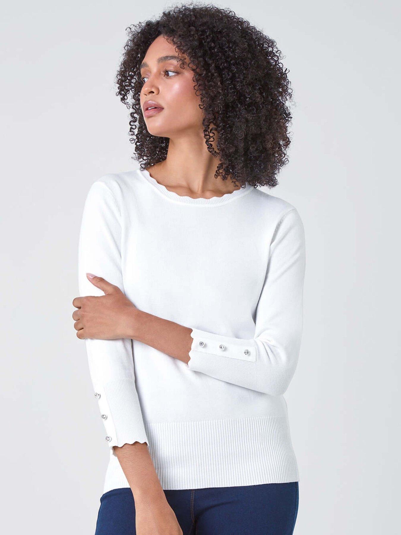 roman-diamante-button-scallop-edge-jumper-ivory